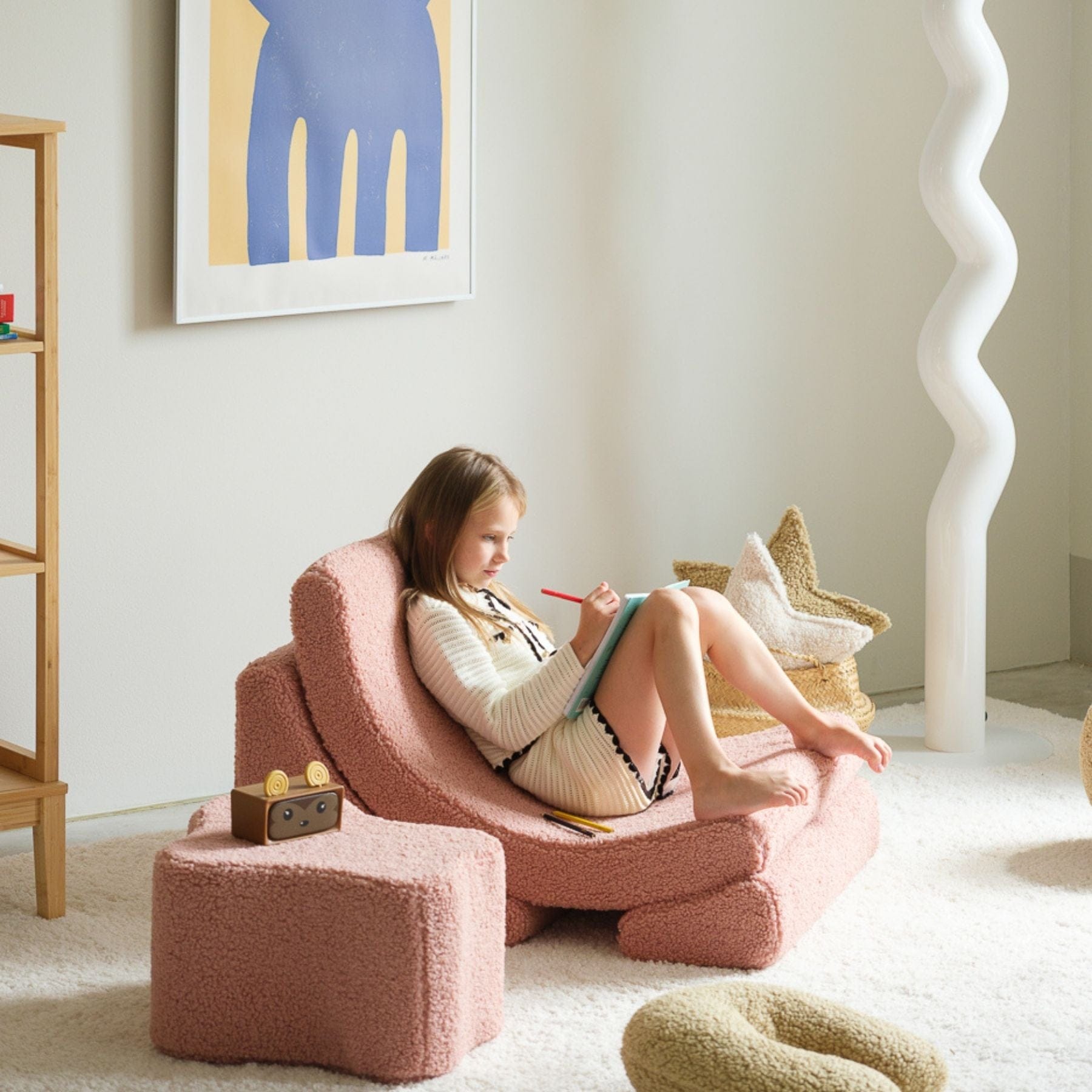 Moon Kindersessel I Wigiwama Mondstuhl – modularer Kinder-Sessel I Teddy - LeoBabys