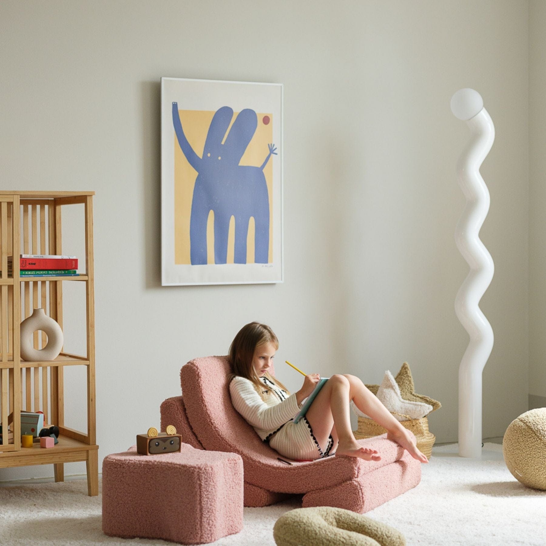 Moon Kindersessel I Wigiwama Mondstuhl – modularer Kinder-Sessel I Teddy - LeoBabys