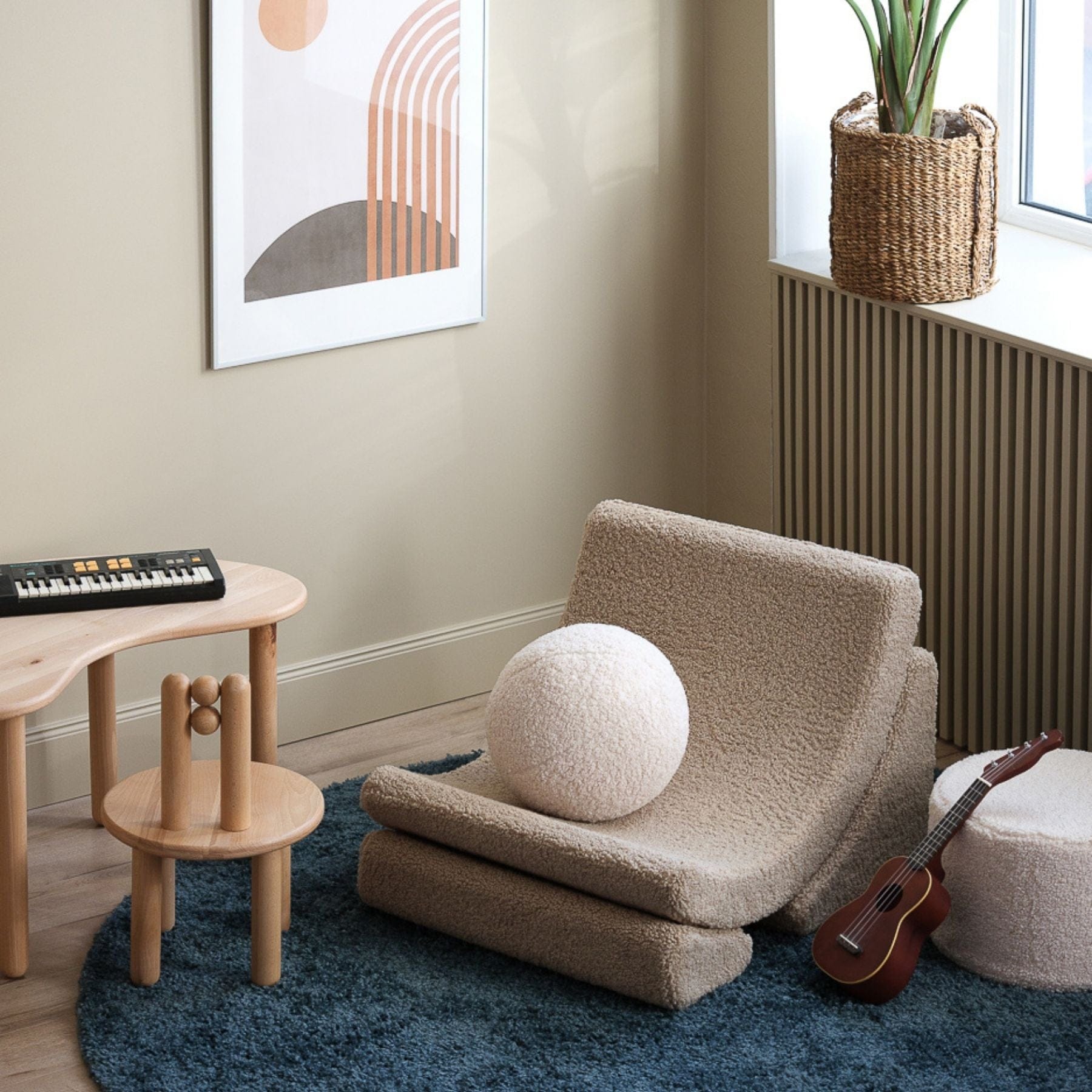 Moon Kindersessel I Wigiwama Mondstuhl – modularer Kinder-Sessel I Teddy - LeoBabys