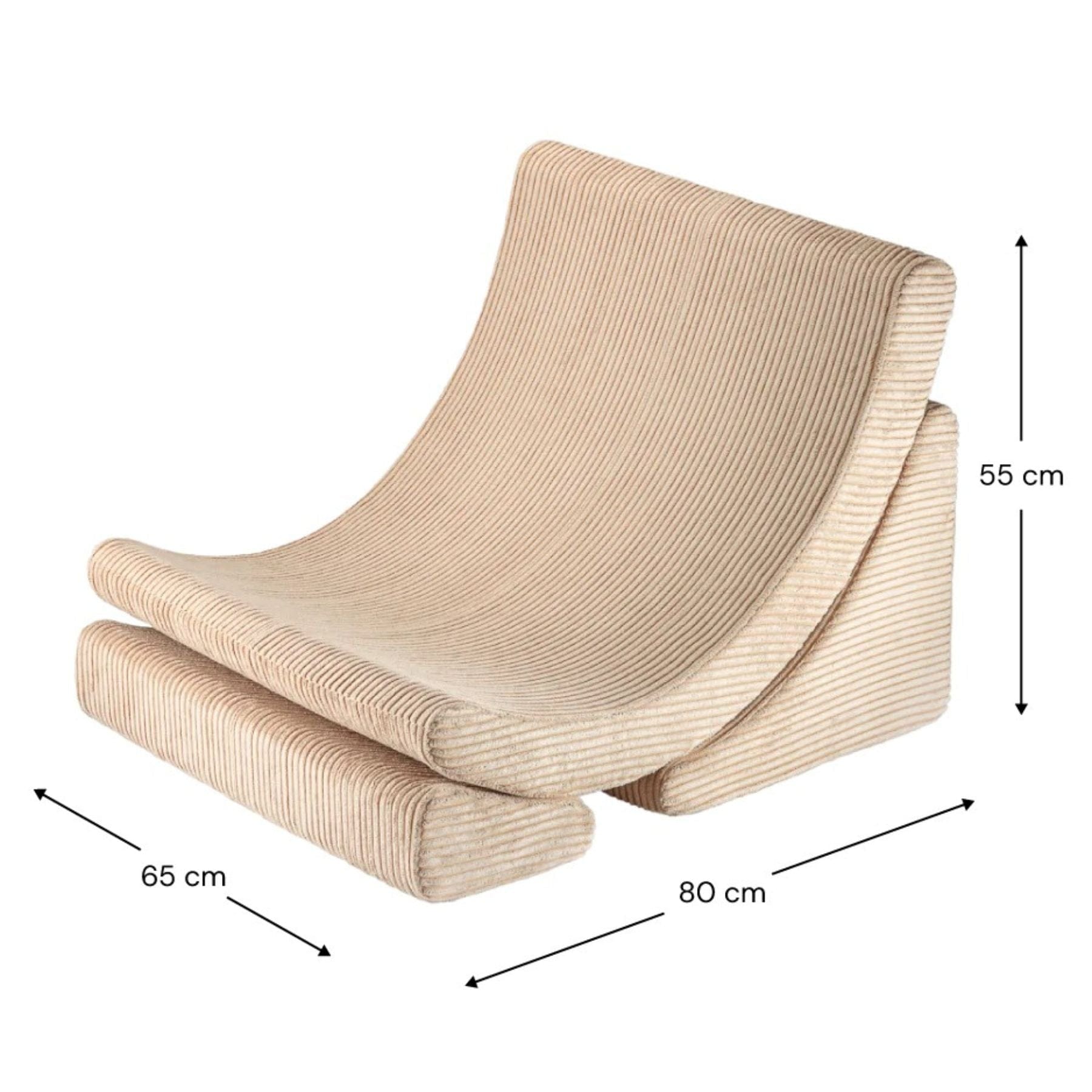 Moon Kindersessel I Wigiwama Mondstuhl – modularer Kinder-Sessel I Cord - LeoBabys