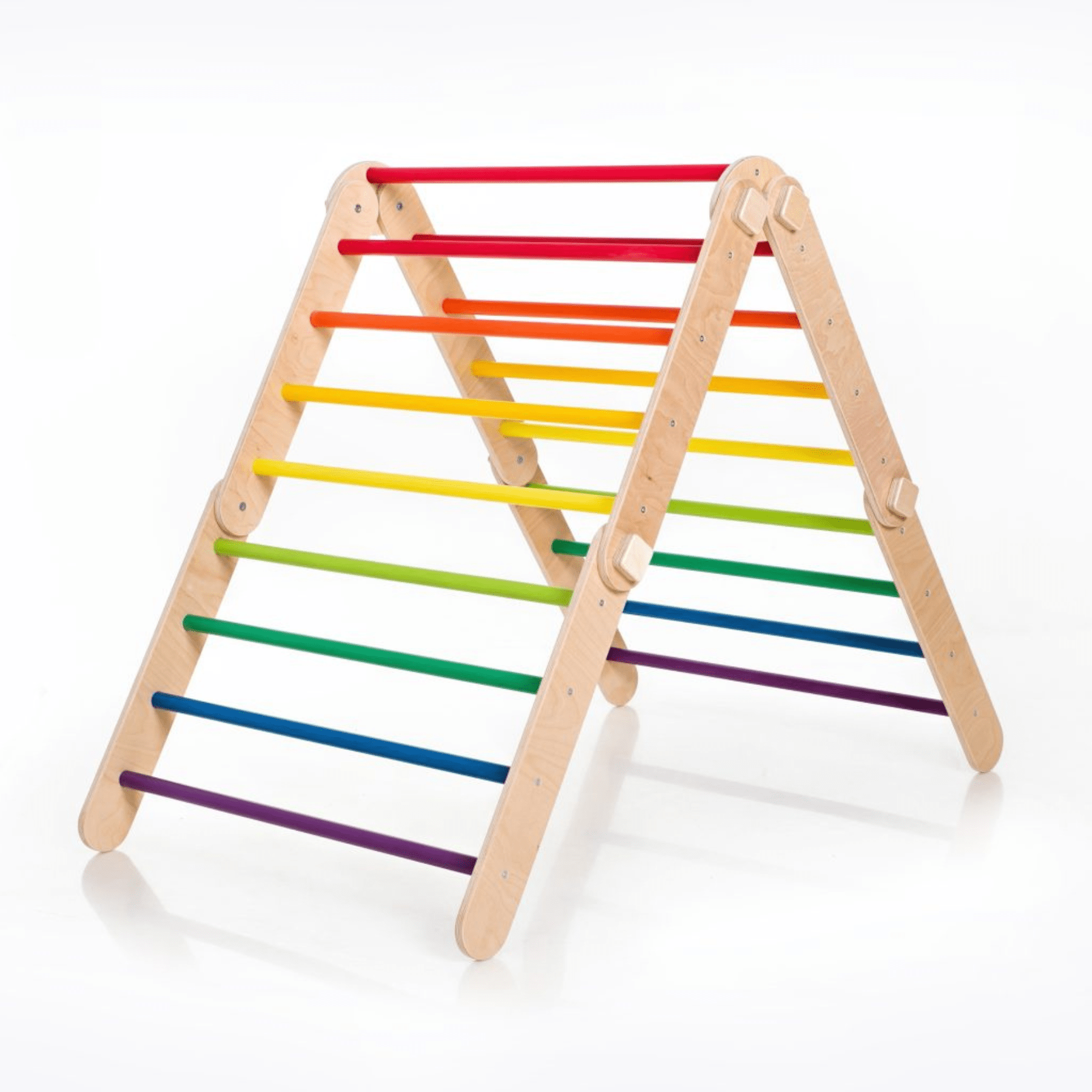 Pikler Dreieck Set Bunt – 4-in-1 Motorik-Kletterbaukasten - LeoBabys