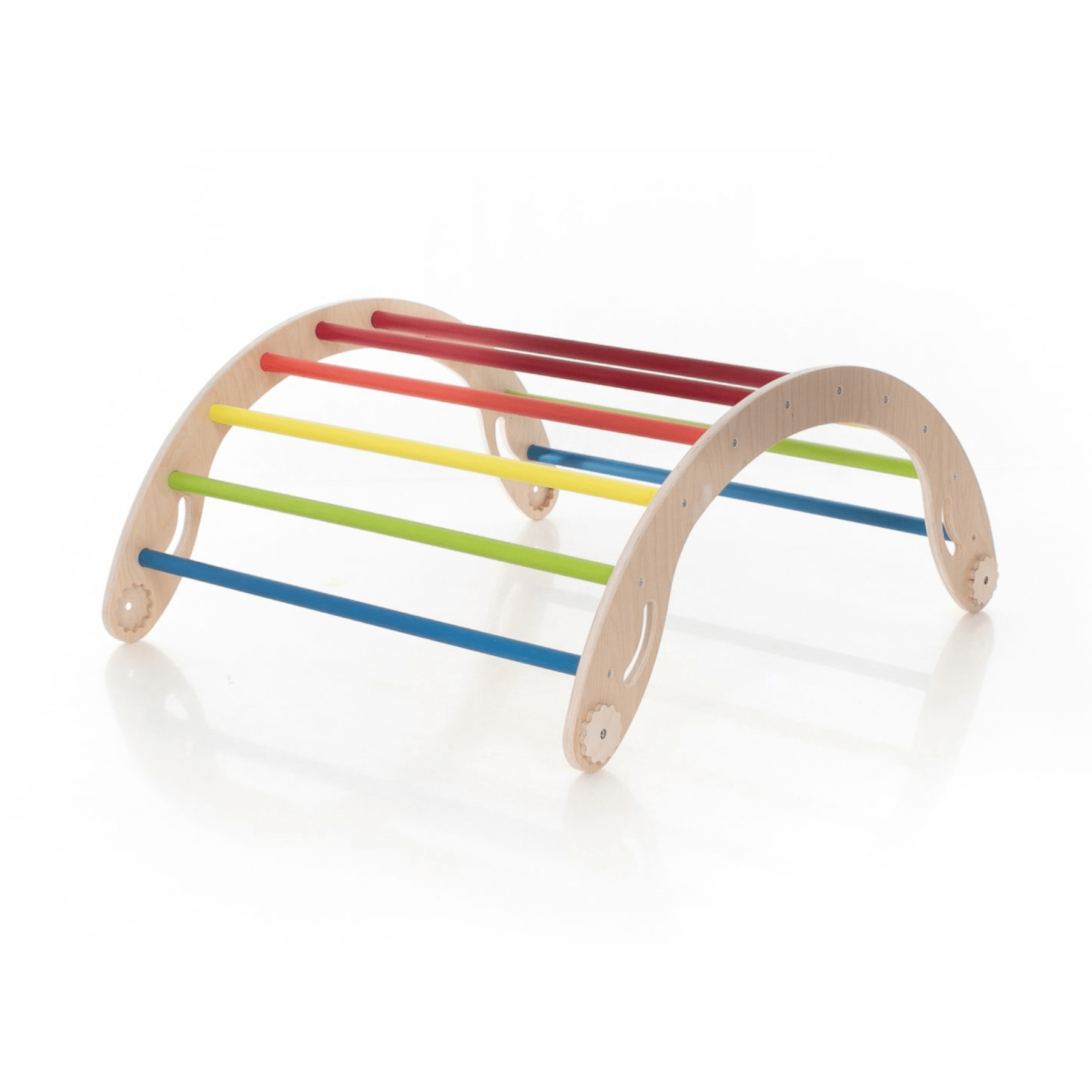 Pikler Dreieck Set Bunt – 4-in-1 Motorik-Kletterbaukasten - LeoBabys