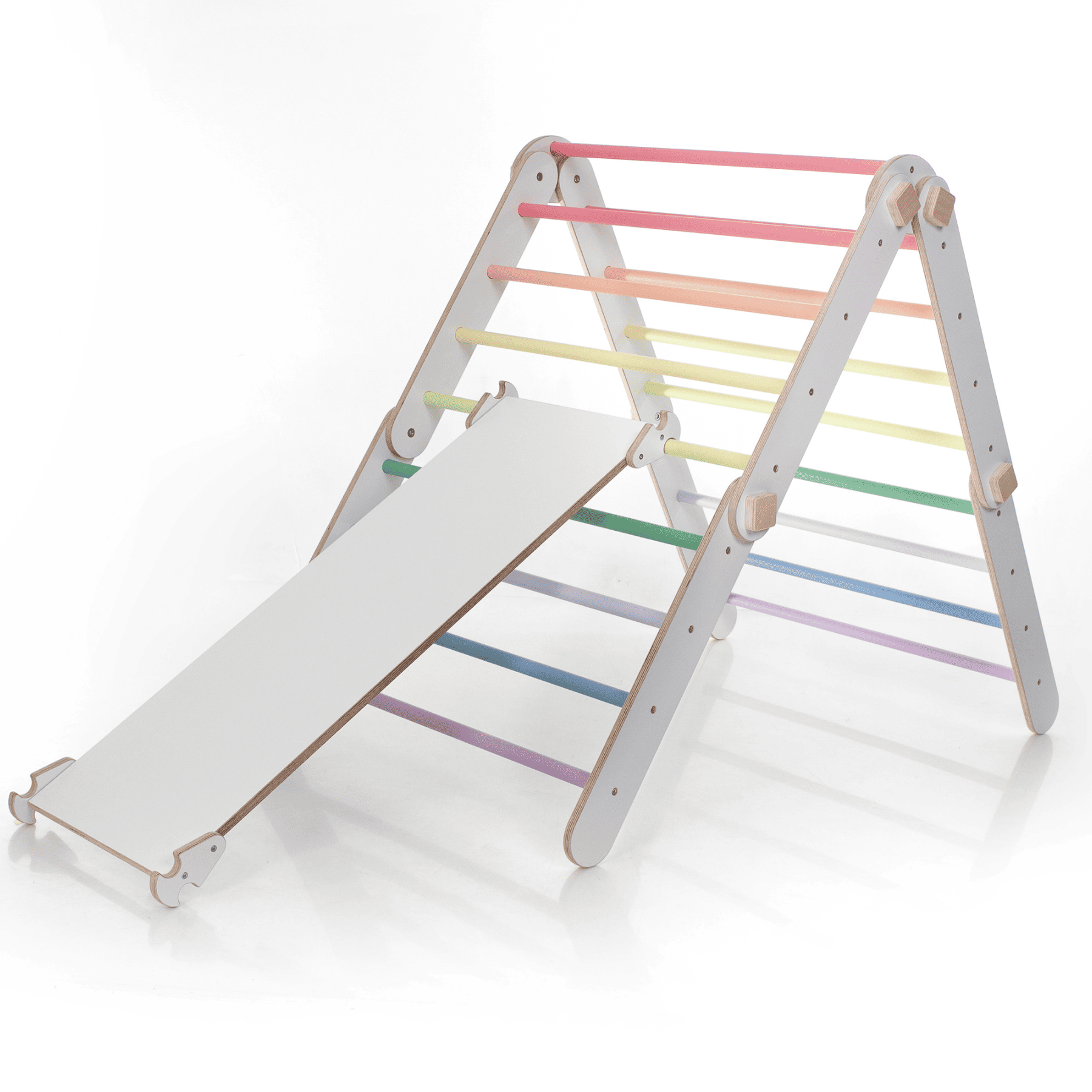 Pikler Dreieck Kletterdreieck Pastell – Klappbar - LeoBabys