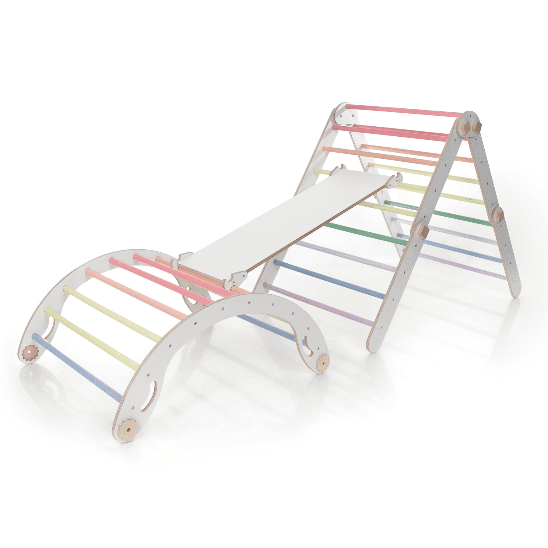 Pikler Dreieck Kletterdreieck Pastell – Klappbar - LeoBabys