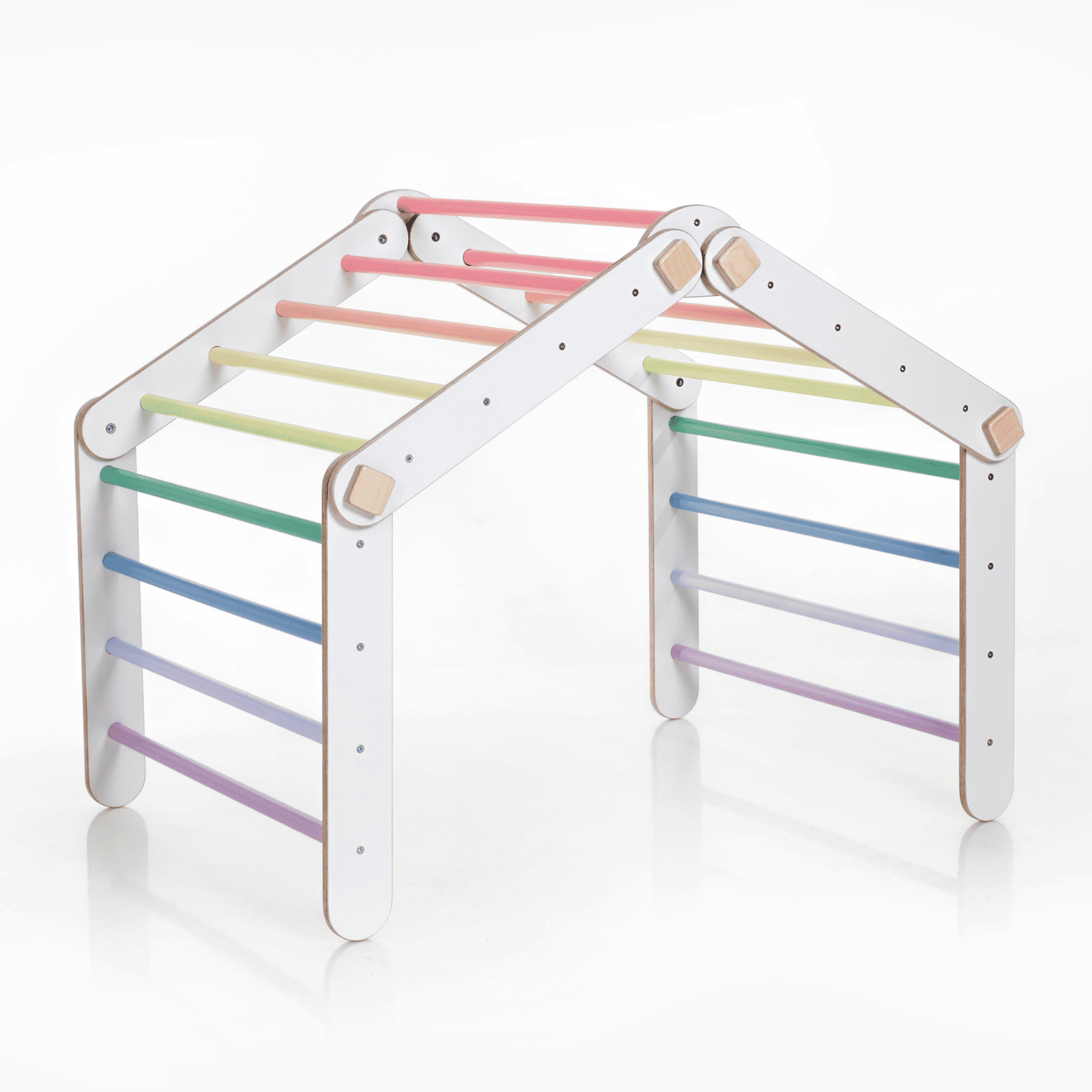 Pikler Dreieck Kletterdreieck Pastell – Klappbar - LeoBabys