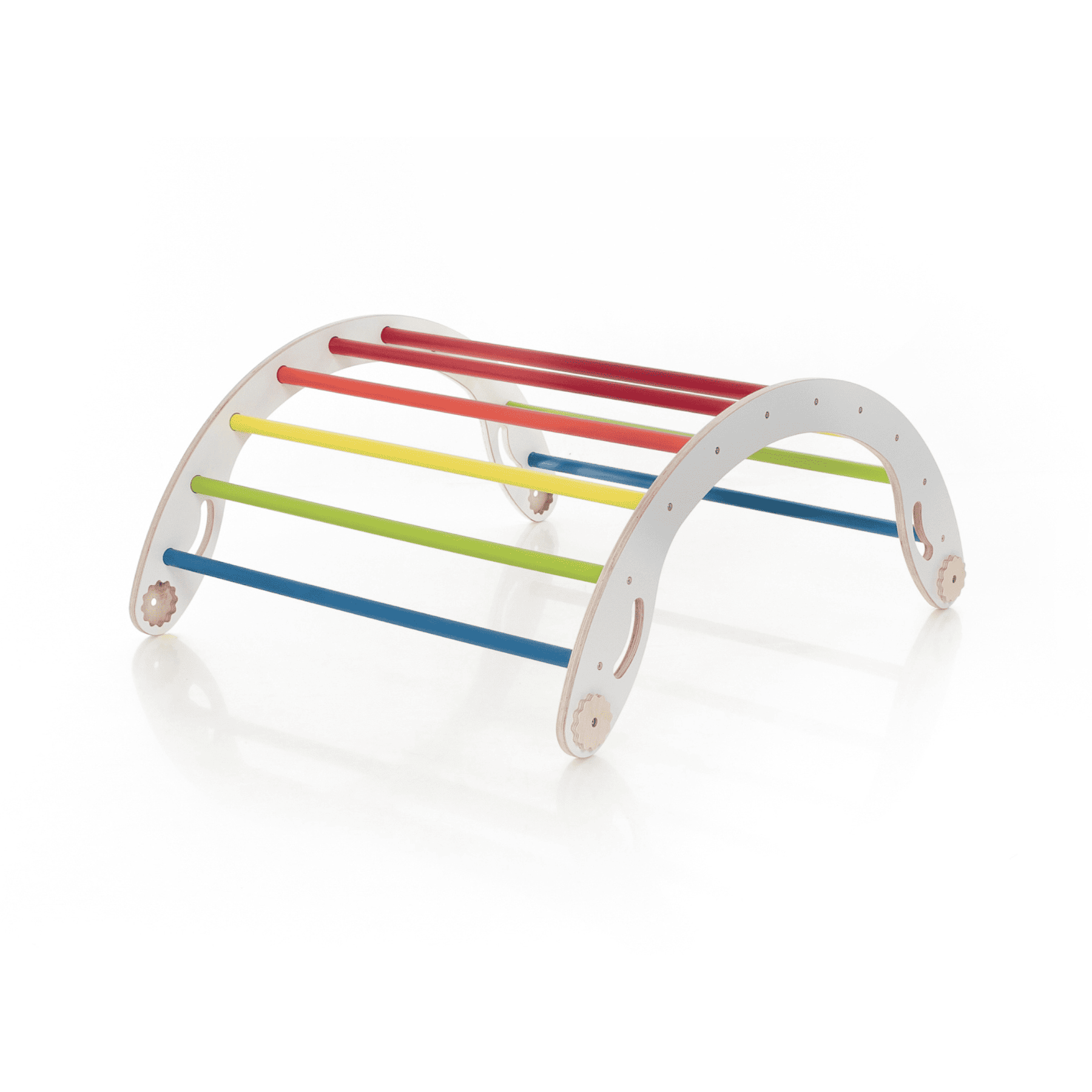 Pikler Dreieck Rutsche Wandelbar Bunt – 4-in-1 verstellbares Motorik-Kletterset - LeoBabys