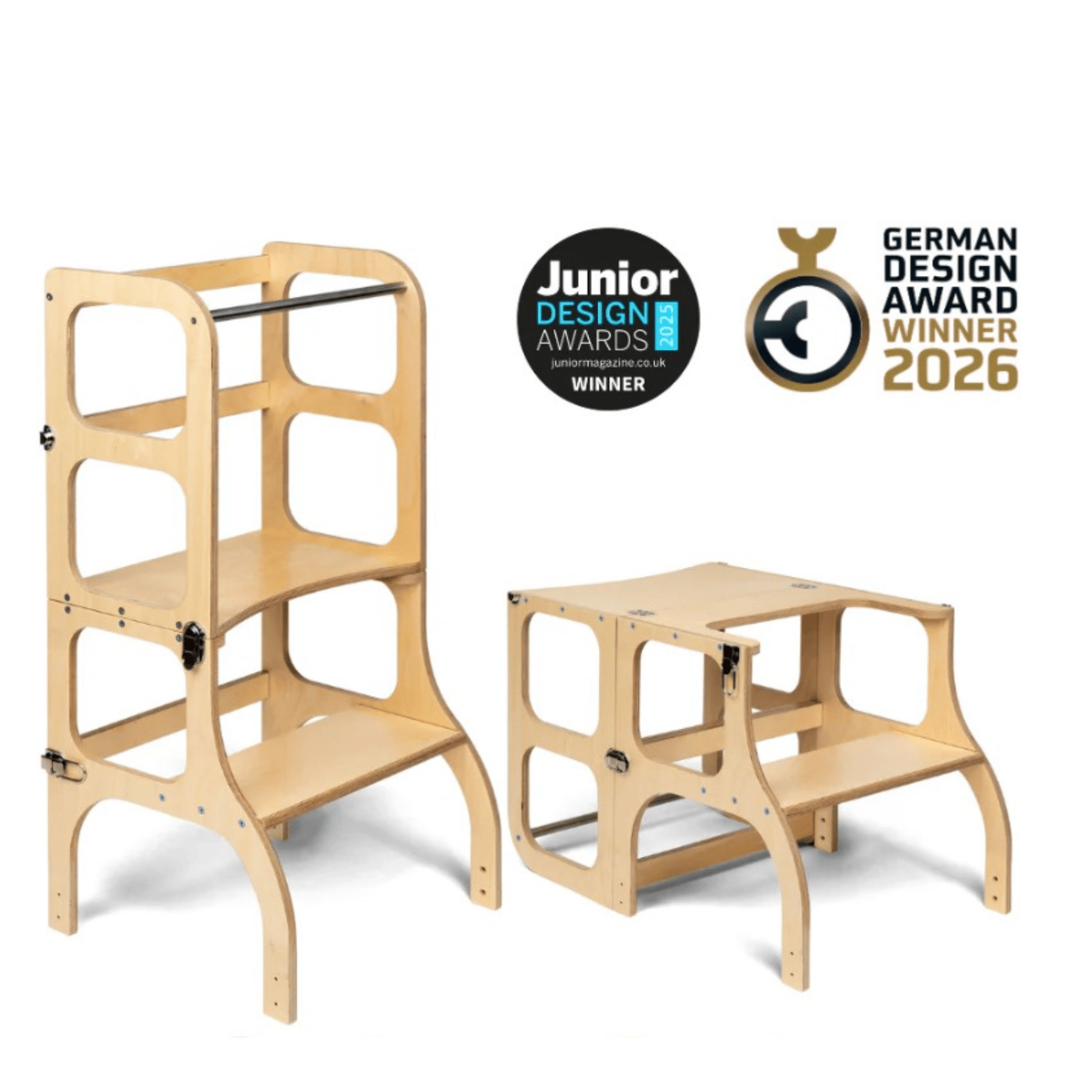 STEP’n’SIT Wandelbare Montessori Lernturm und Tisch 2in1 - LeoBabys