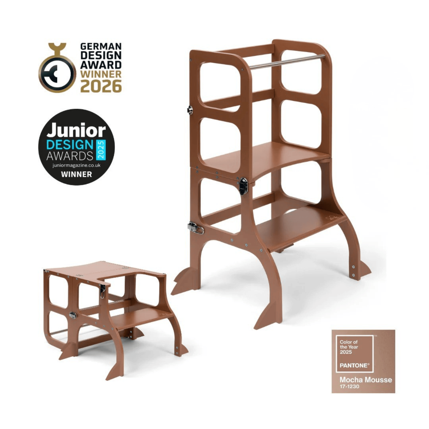 Limitierte Edition 2025 - Montessori Lernturm 2-in-1 - LeoBabys