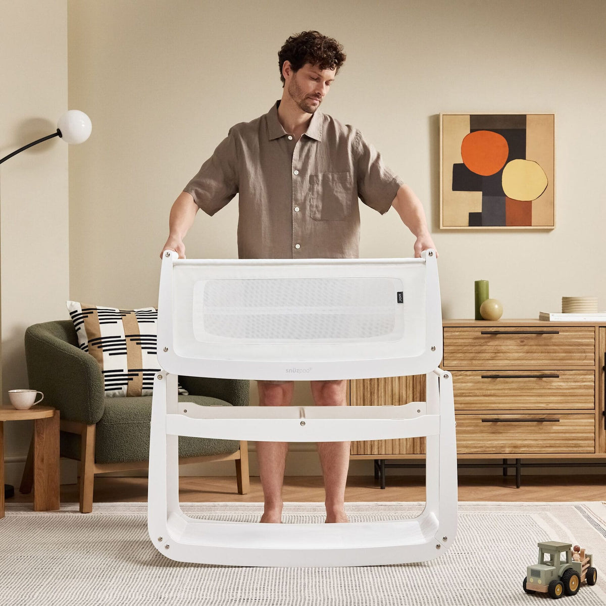 Beistellbetten Snüz SnüzPod5 Beistellbett White mit Matratze, Liegefläche 80 × 44 cm