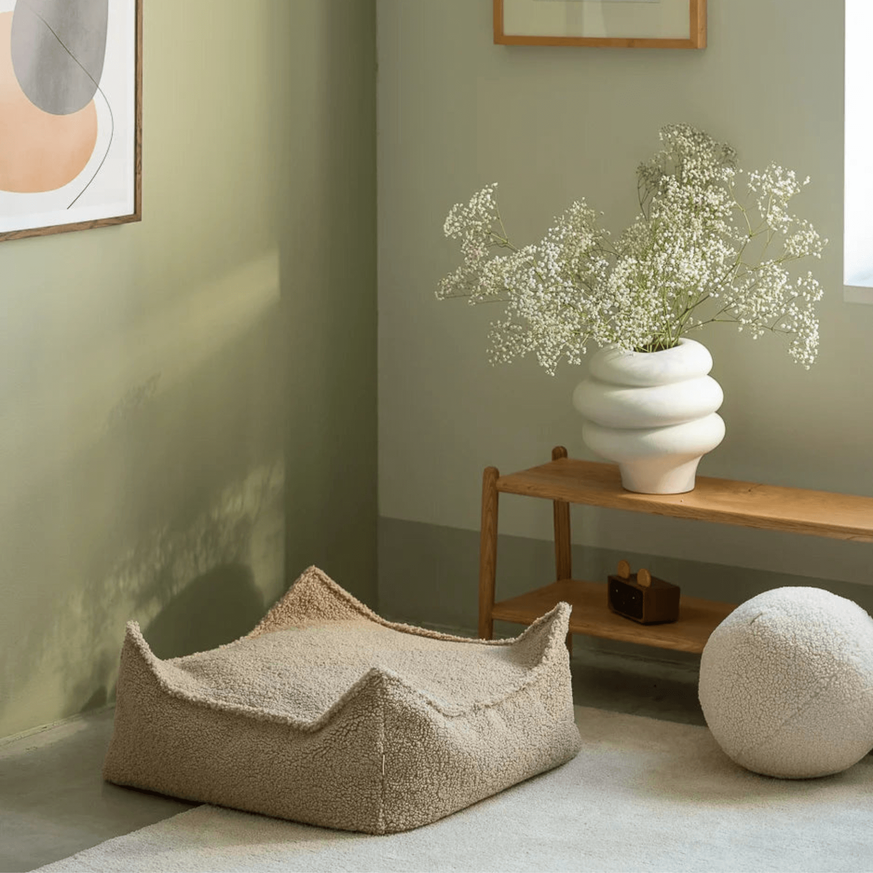 Kinder Ottoman Sitzgelegenheit & Beanbag Bundle – Wigiwama
