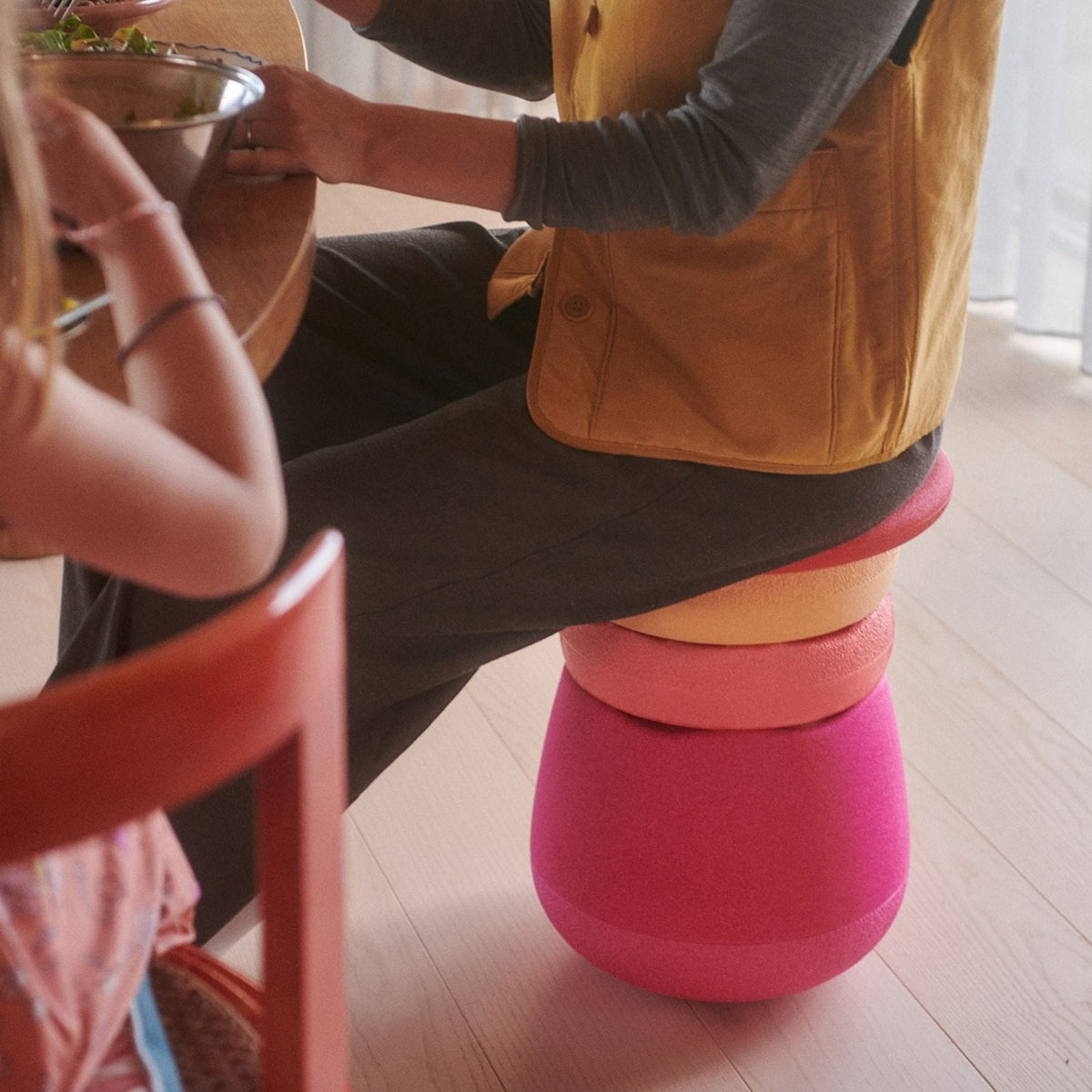 Stapelsteine Stapelstein Dynamic all, mitwachsender Hocker für Kinder und Erwachsene
