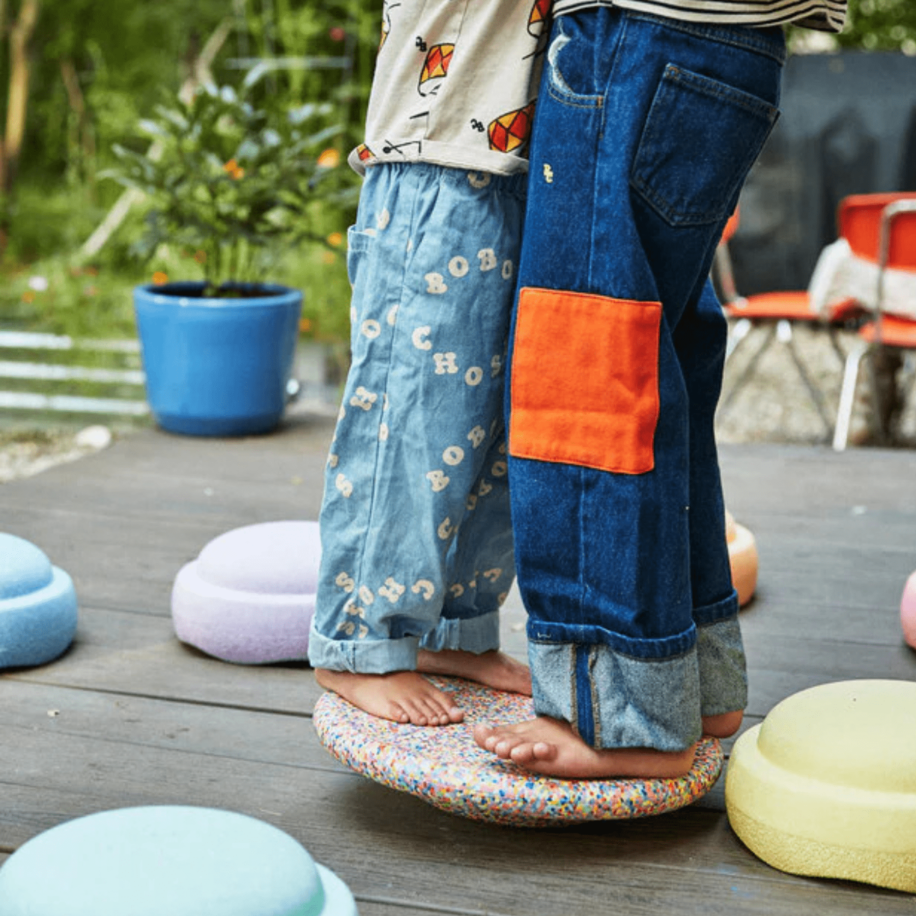 Stapelstein® Rainbow Set classic 6+1 BOARD SUPER CONFETTI - LeoBabys