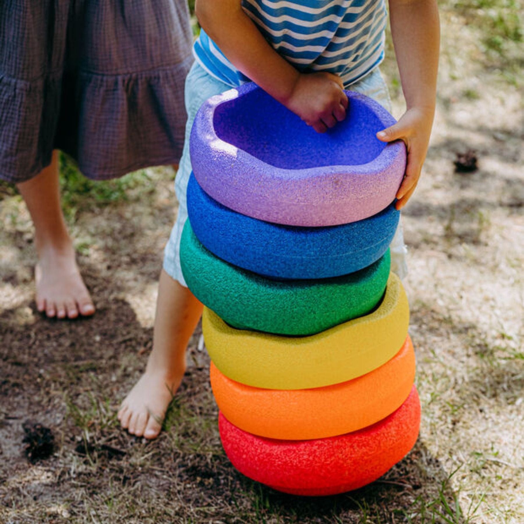 Stapelstein® Spring Special Rainbow — 6 Steine - LeoBabys