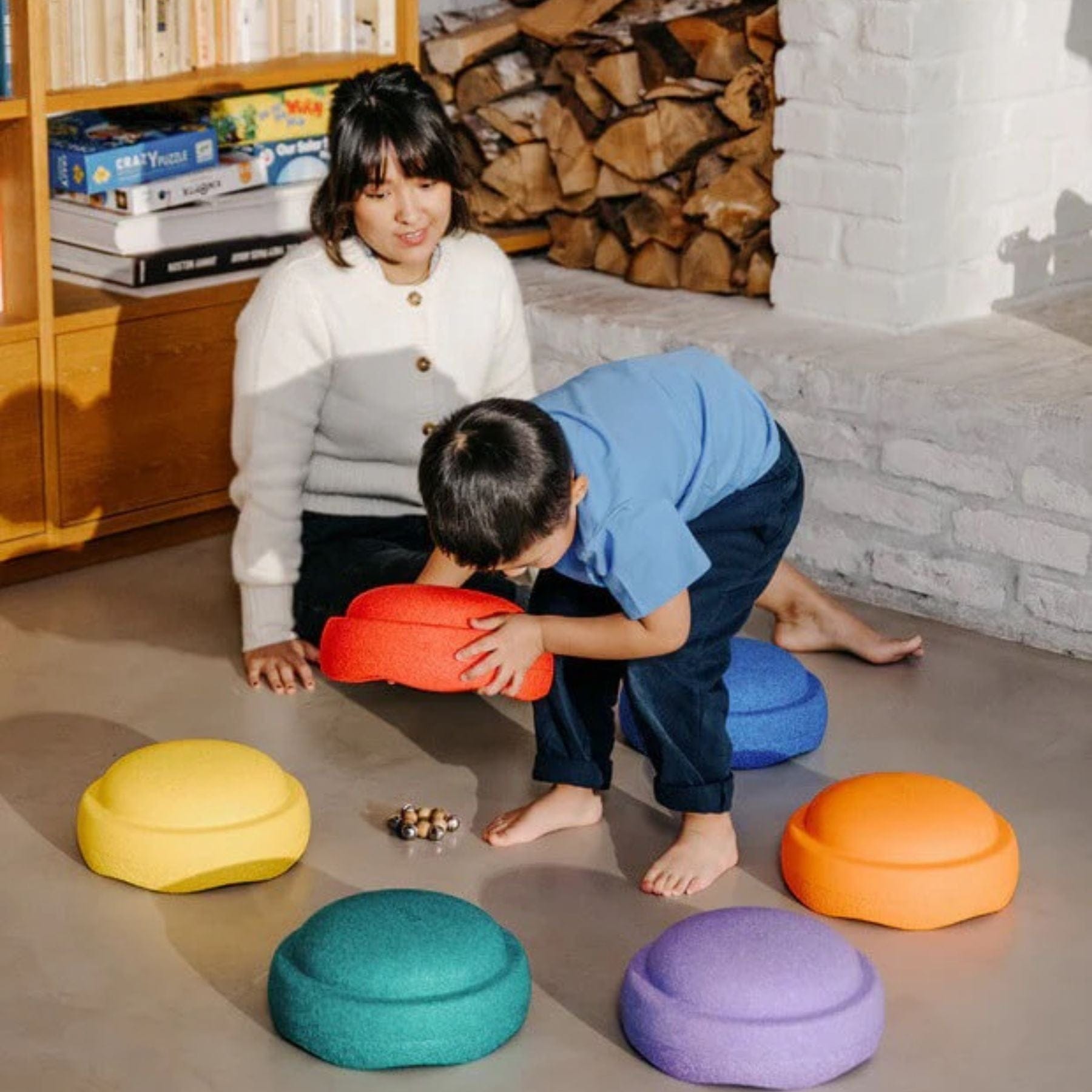 Stapelstein® Spring Special Rainbow — 6 Steine - LeoBabys