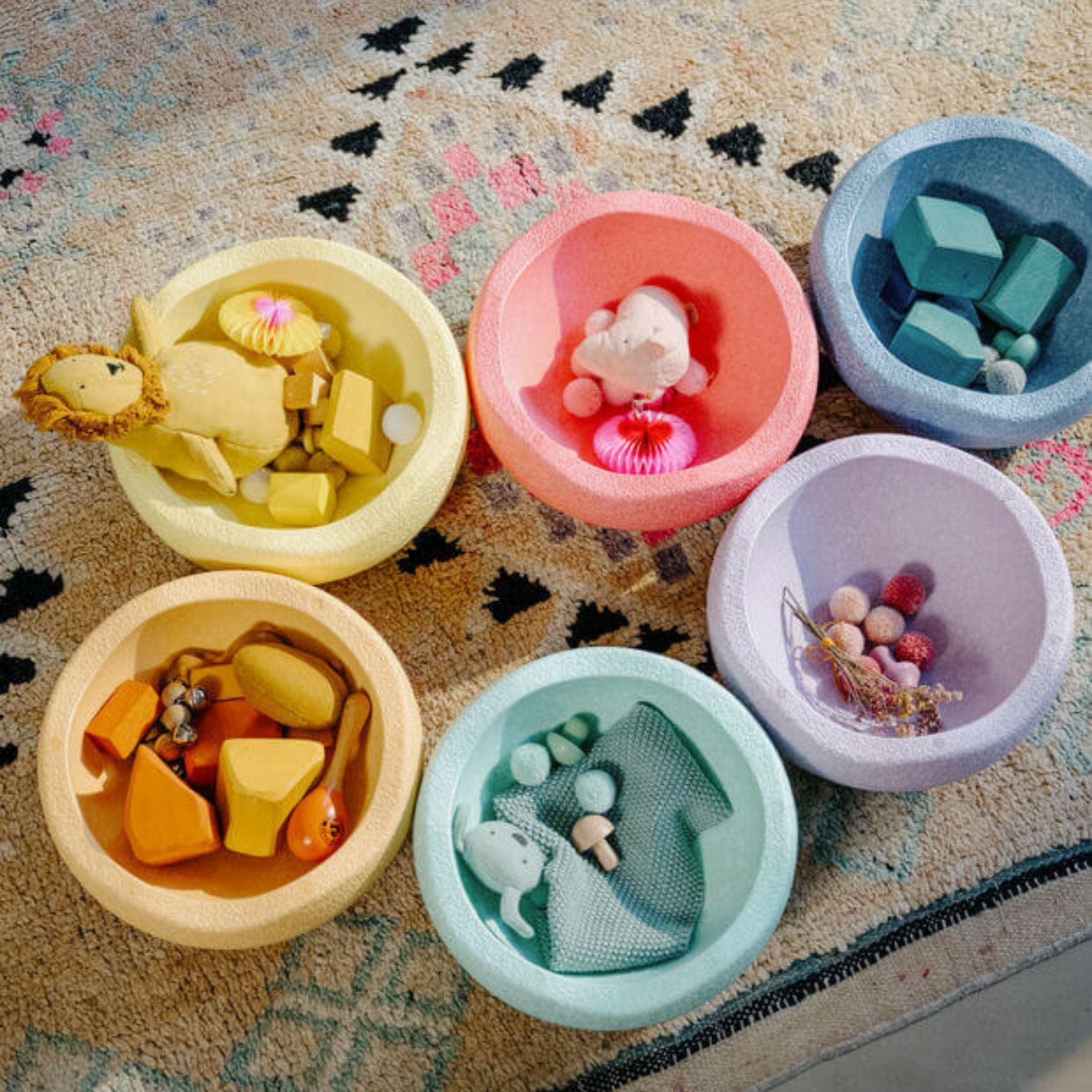 Stapelstein® Spring Special Rainbow — 6 Steine - LeoBabys