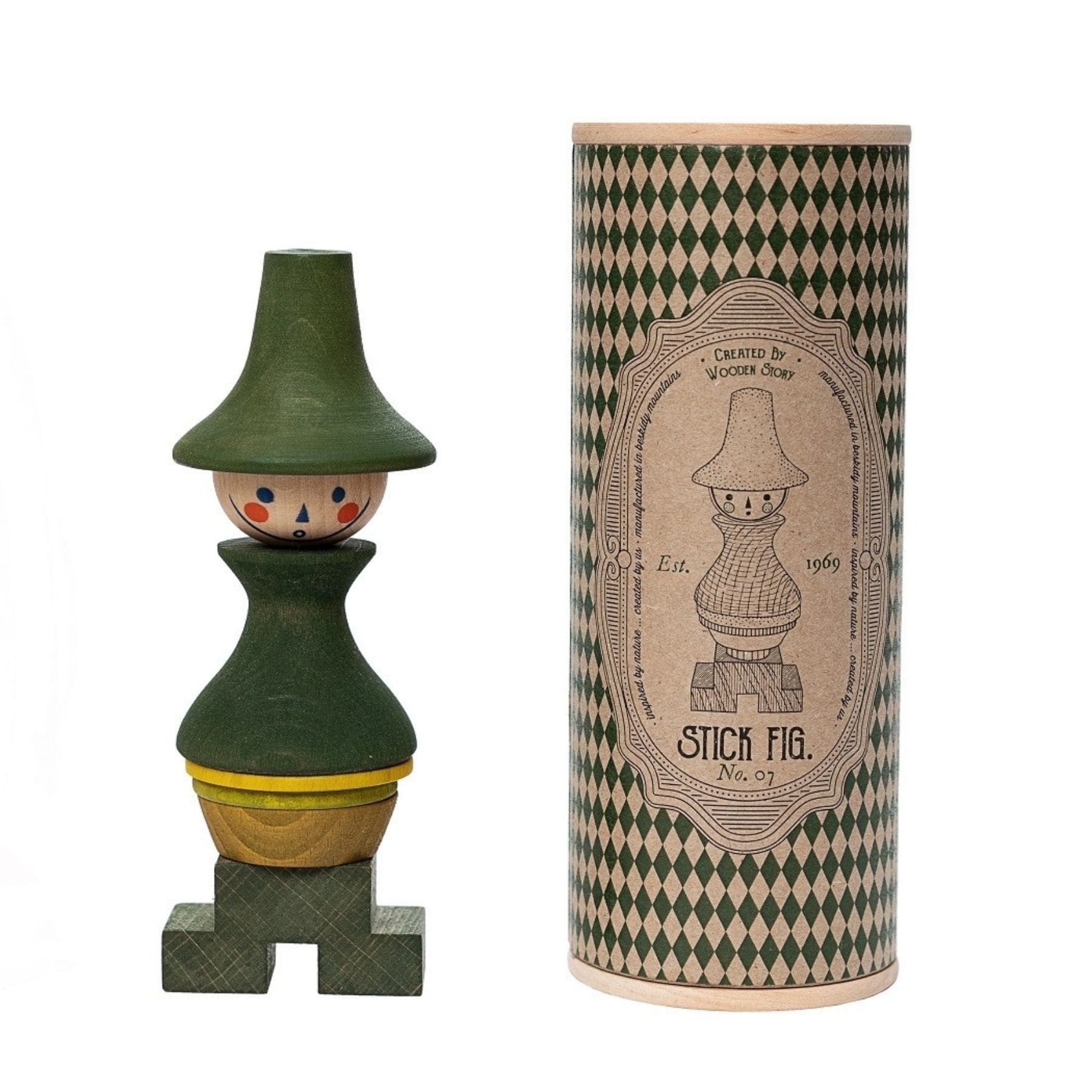 Steckfigur LALA - Montessori Stapelfigur aus Holz | Wooden Story
