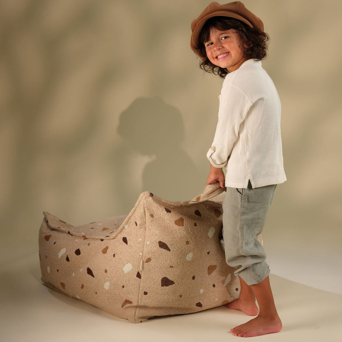 Sitzsäcke wigiwama Sitzsack-Sessel Terrazzo aus Bouclé für Kinder