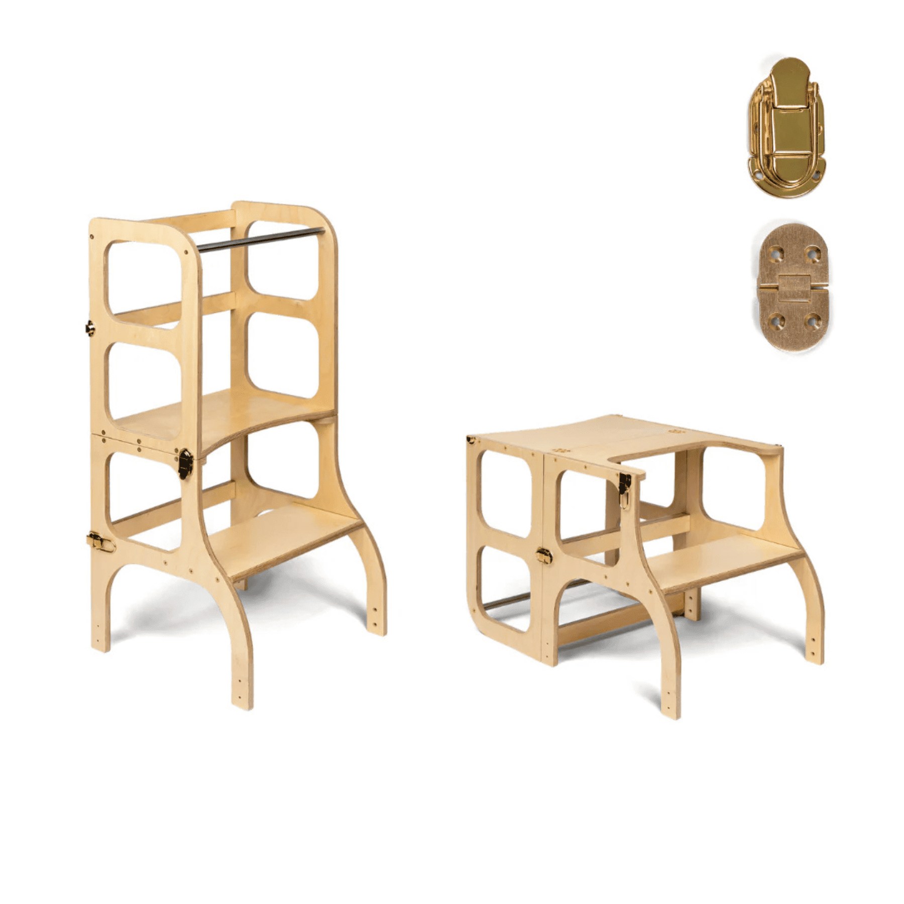Wandelbare Montessori Lernturm und Tisch 2in1 - LeoBabys
