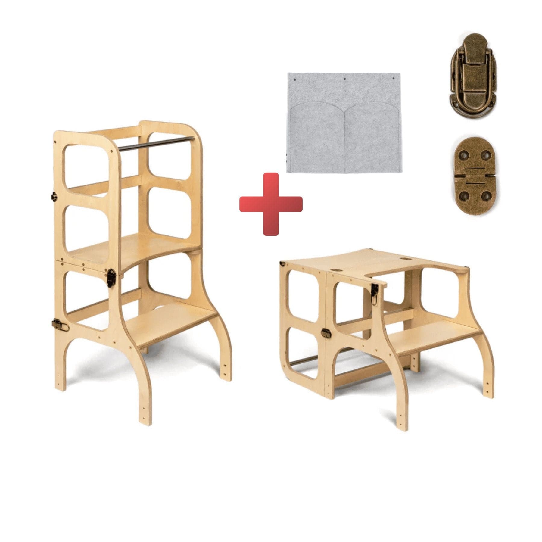 Wandelbare Montessori Lernturm und Tisch 2in1 - LeoBabys