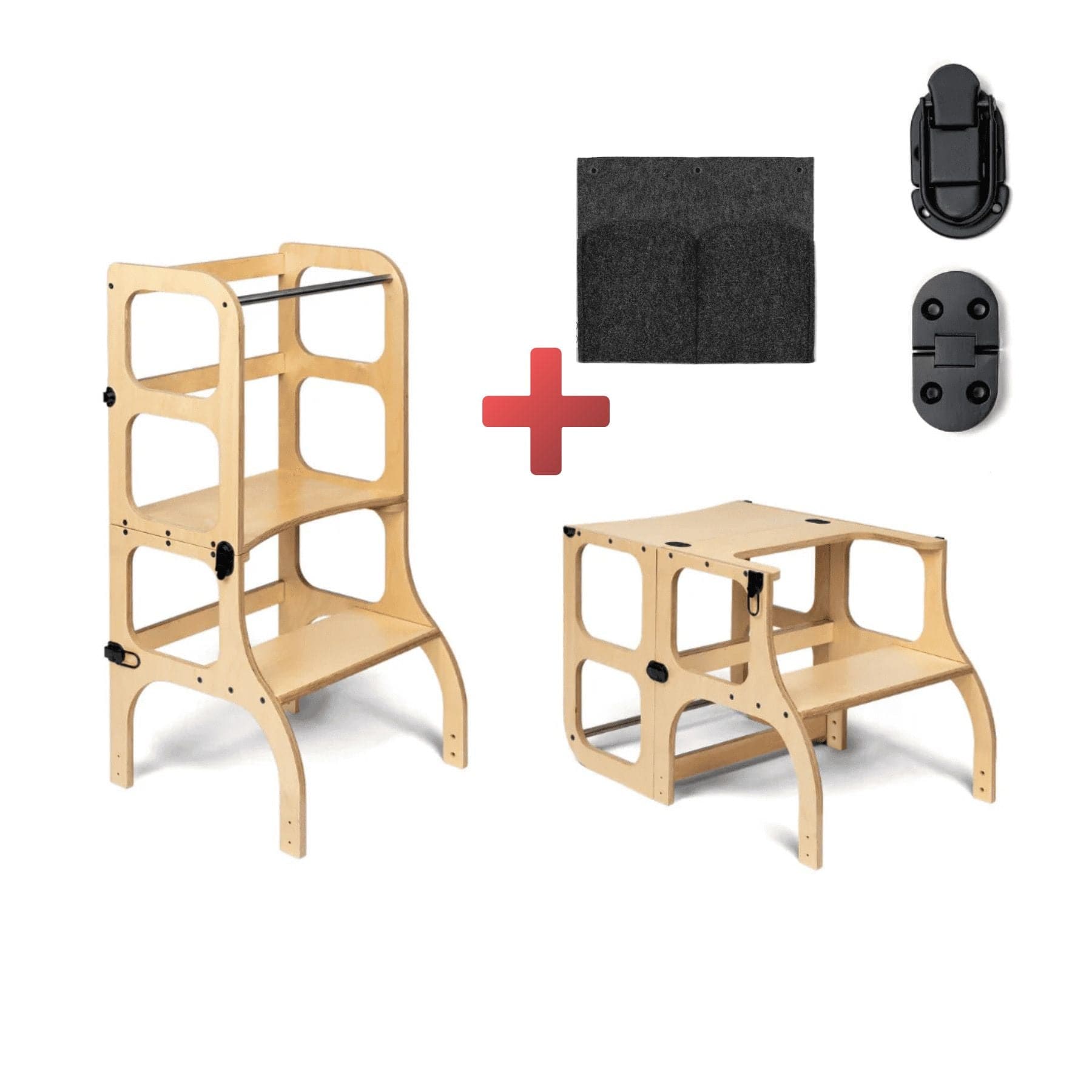 Wandelbare Montessori Lernturm und Tisch 2in1 - LeoBabys