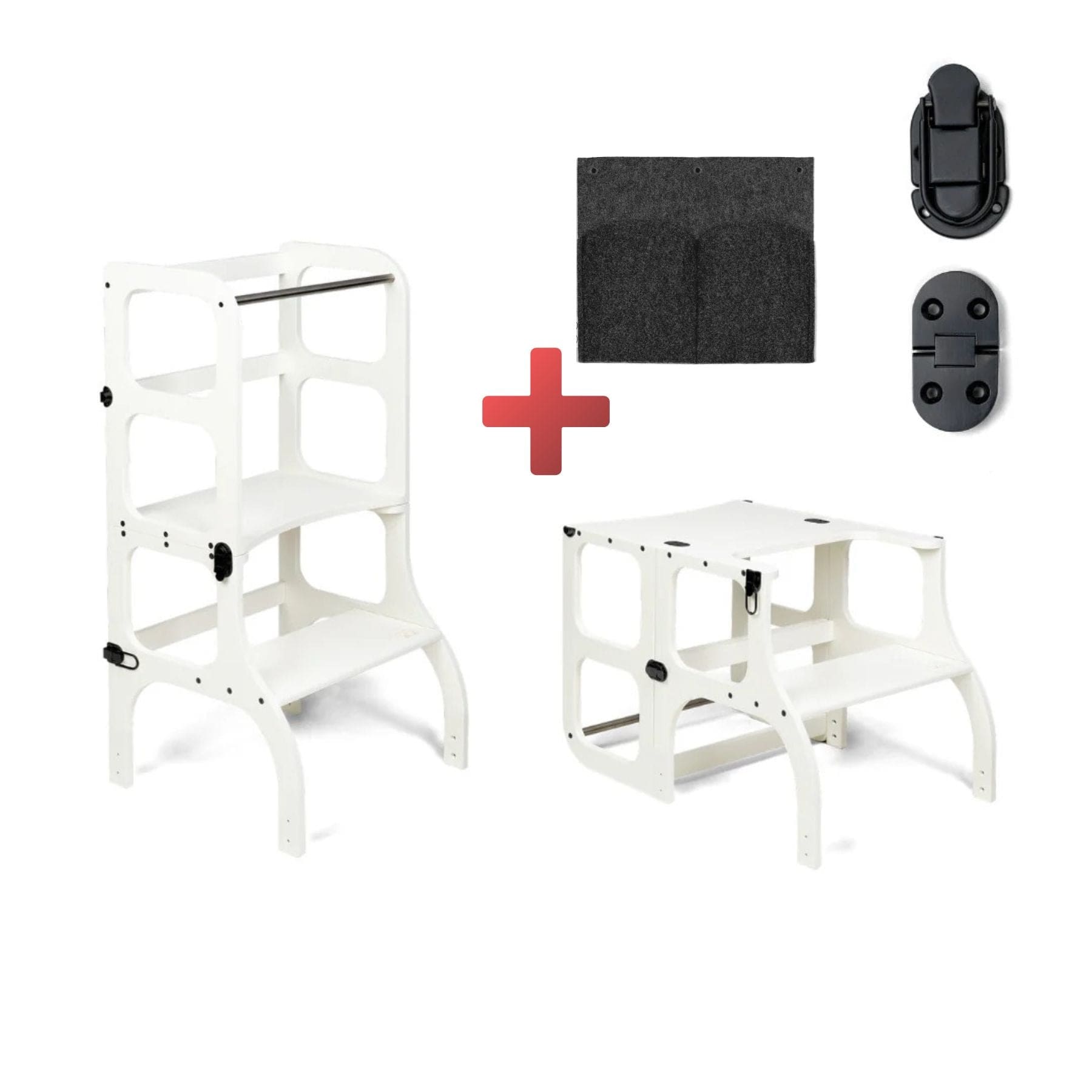 Wandelbare Montessori Lernturm und Tisch 2in1 - LeoBabys