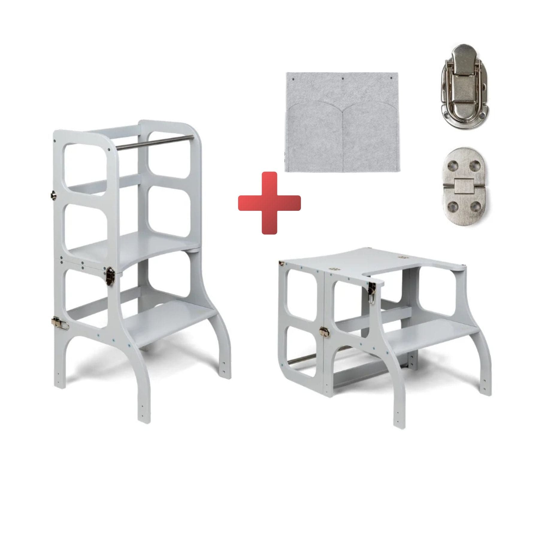 Wandelbare Montessori Lernturm und Tisch 2in1 - LeoBabys