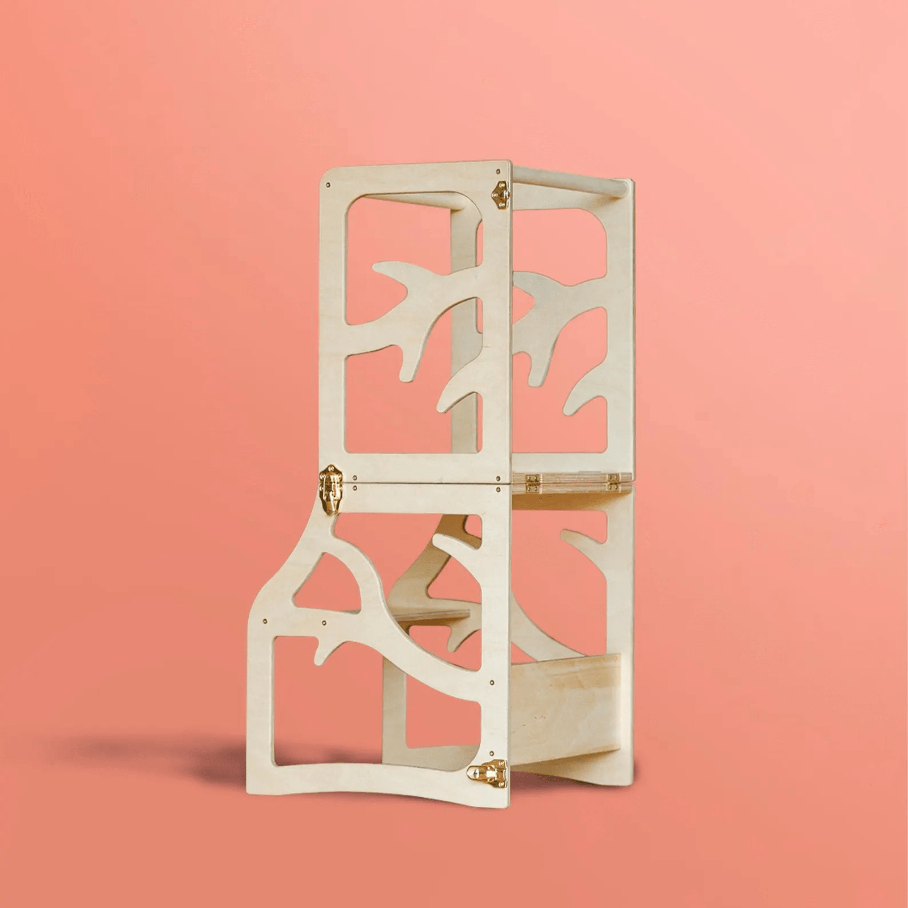 Wandelbarer Montessori Mehrzweck Lernturm aus Holz für Kinder - LeoBabys