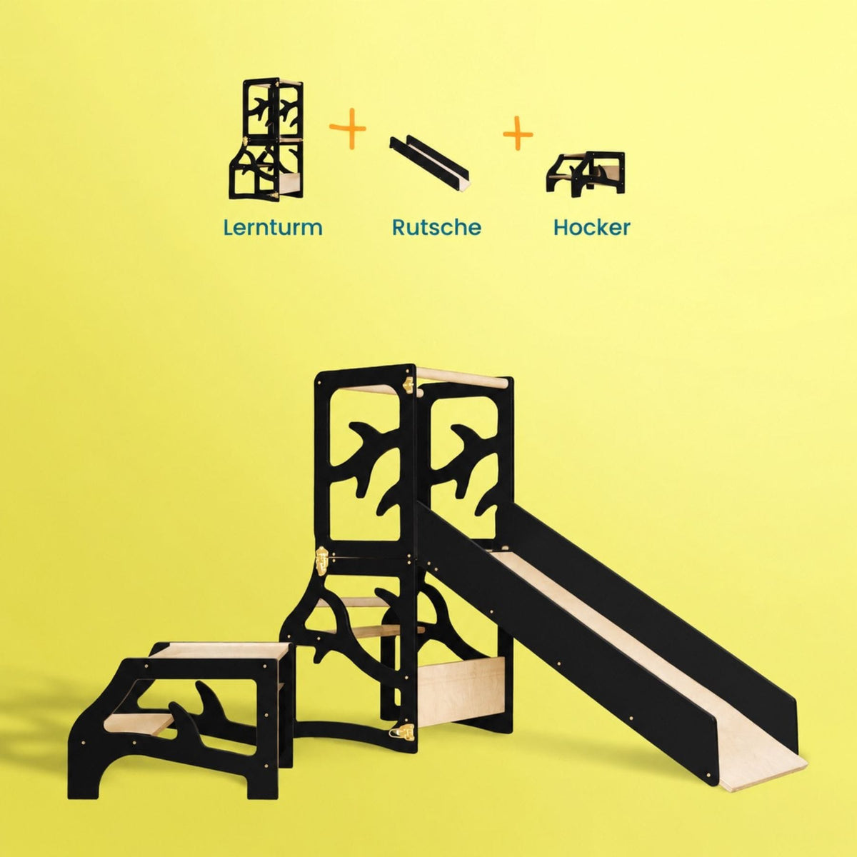 Learning Tower Lernturm für Kinder Montessori Mehrzweck Lernturm wandelbarer aus Holz