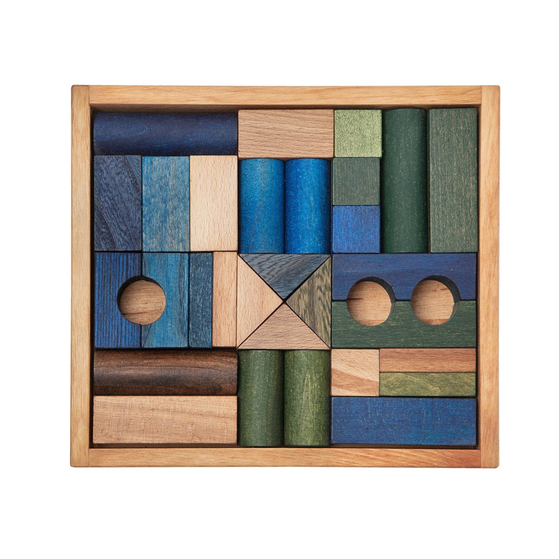 Wooden Story Holzbausteine im Tablett 30 Teile
