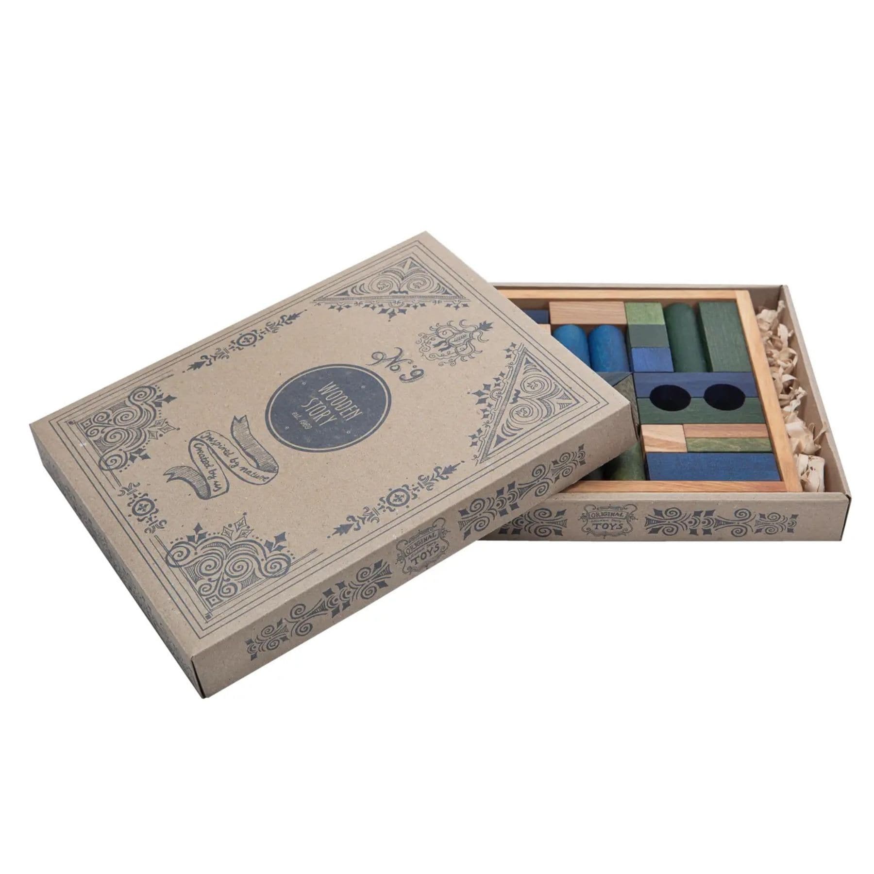 Wooden Story Holzbausteine im Tablett 30 Teile