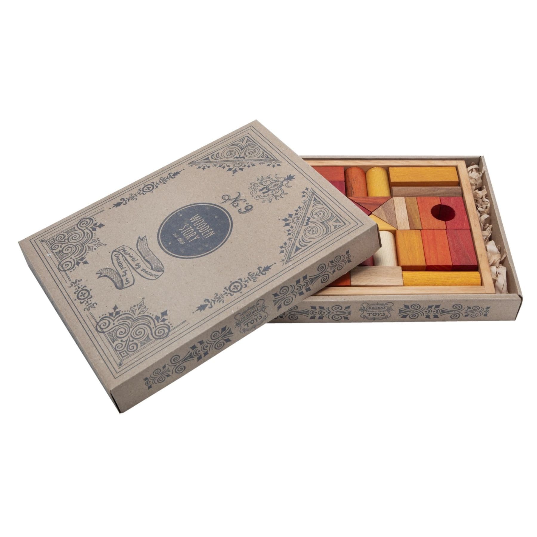 Wooden Story Holzbausteine im Tablett 30 Teile