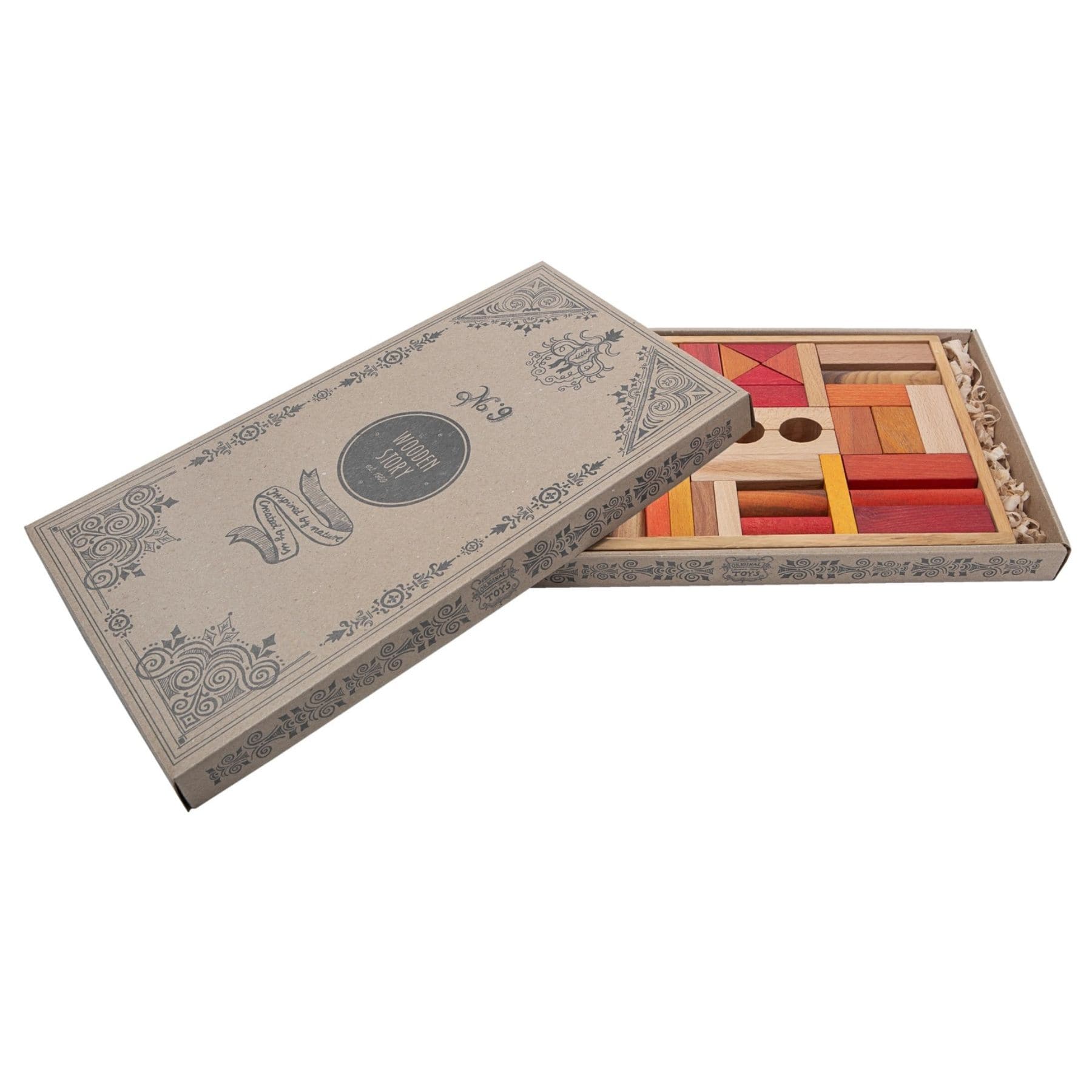 Wooden Story Holzbausteine im Tablett 54 Teile