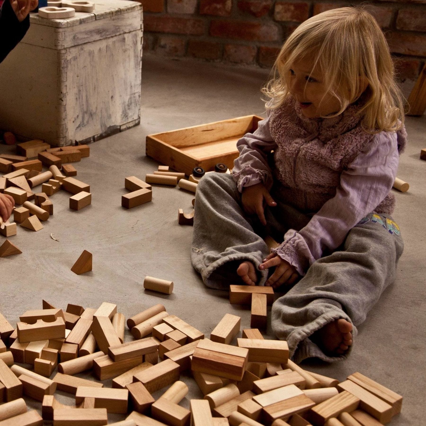 Wooden Story Holzbausteine im Tablett 54 Teile