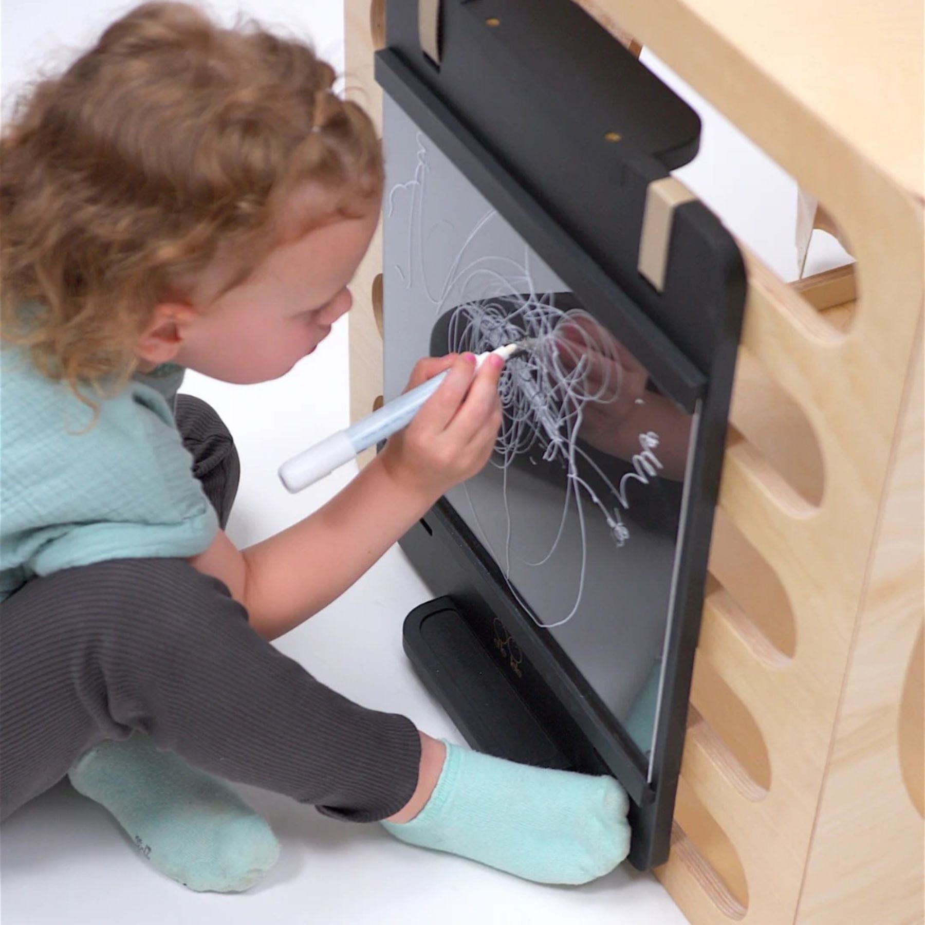 Zweiseitige Maltafel für Lerntürme & Kletterspielzeug