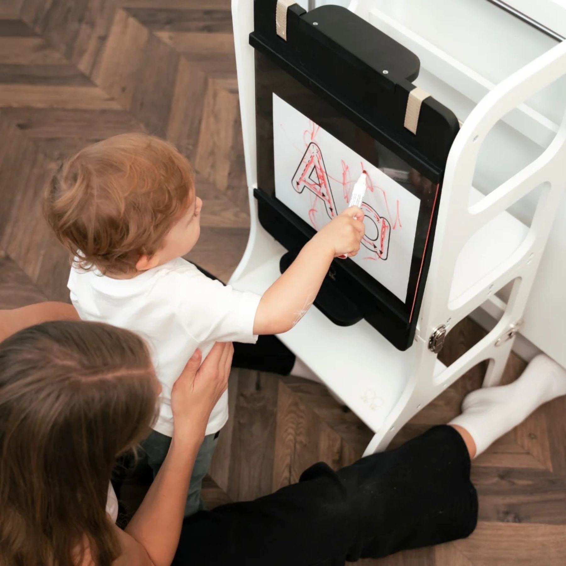 Zweiseitige Maltafel für Lerntürme & Kletterspielzeug