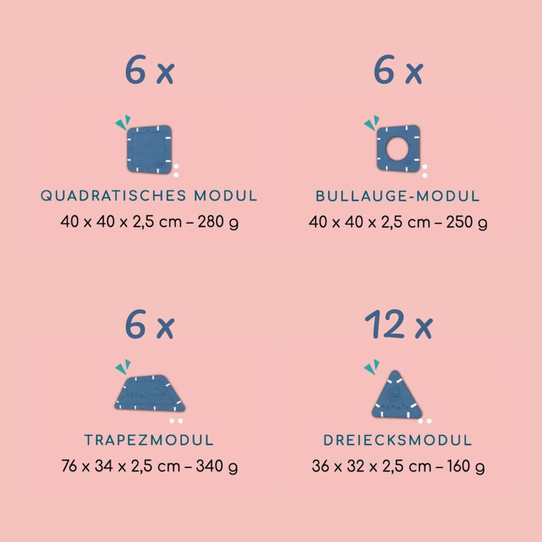 Magnetische Riesenbausteine - Magnetbaukasten Set 30-teilig - LeoBabys