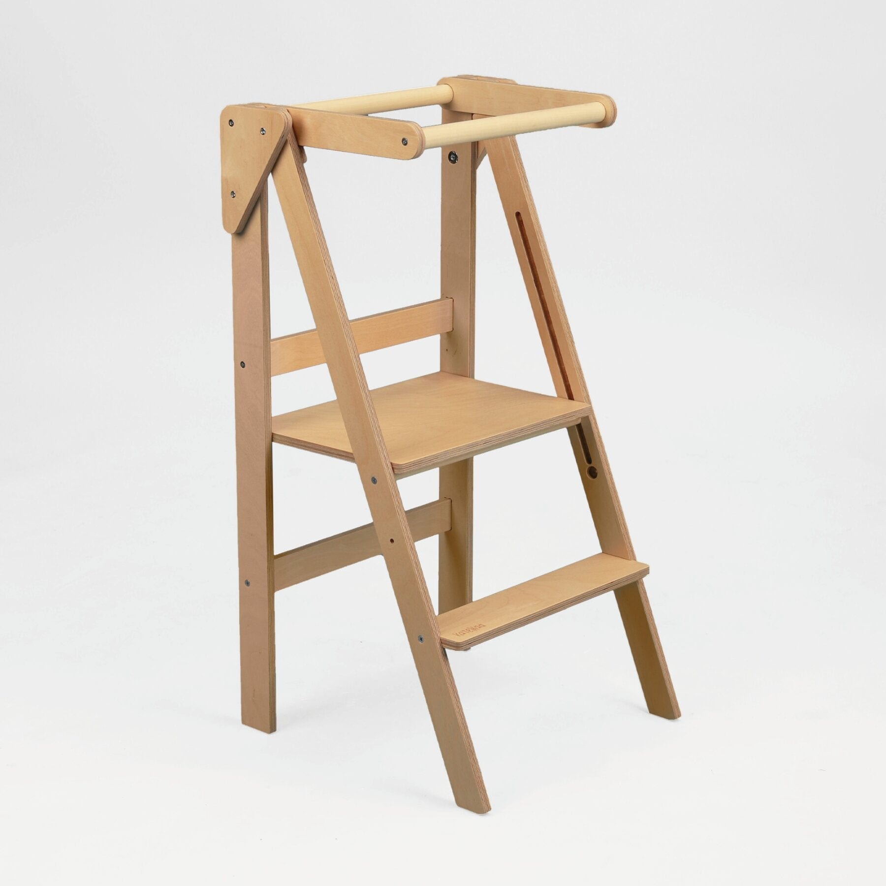 Faltbarer Montessori Naturholz Lernturm - LeoBabys