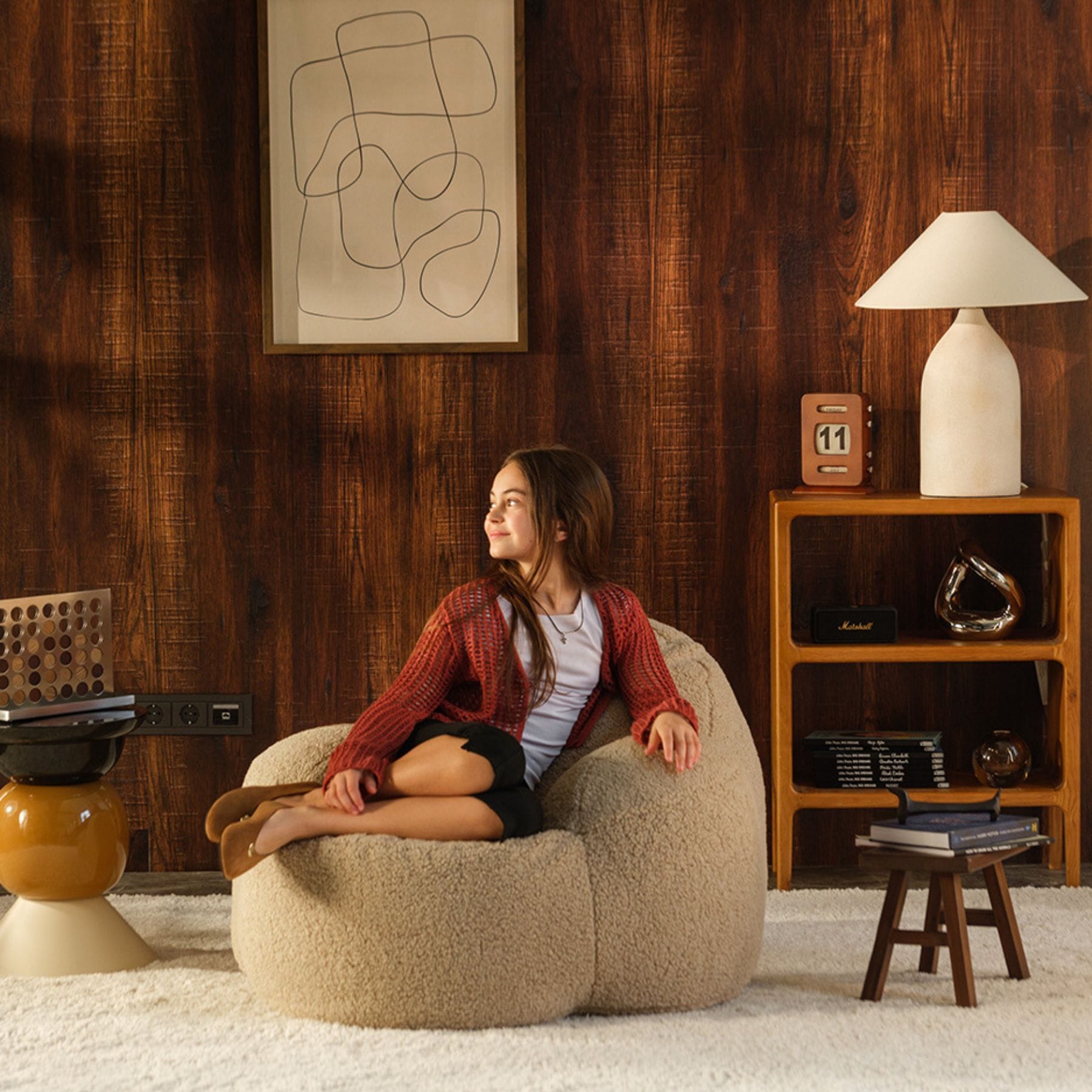 wigiwama Momo Chair - Loungesessel für Teenager | OEKO-TEX, handgefertigt in der EU