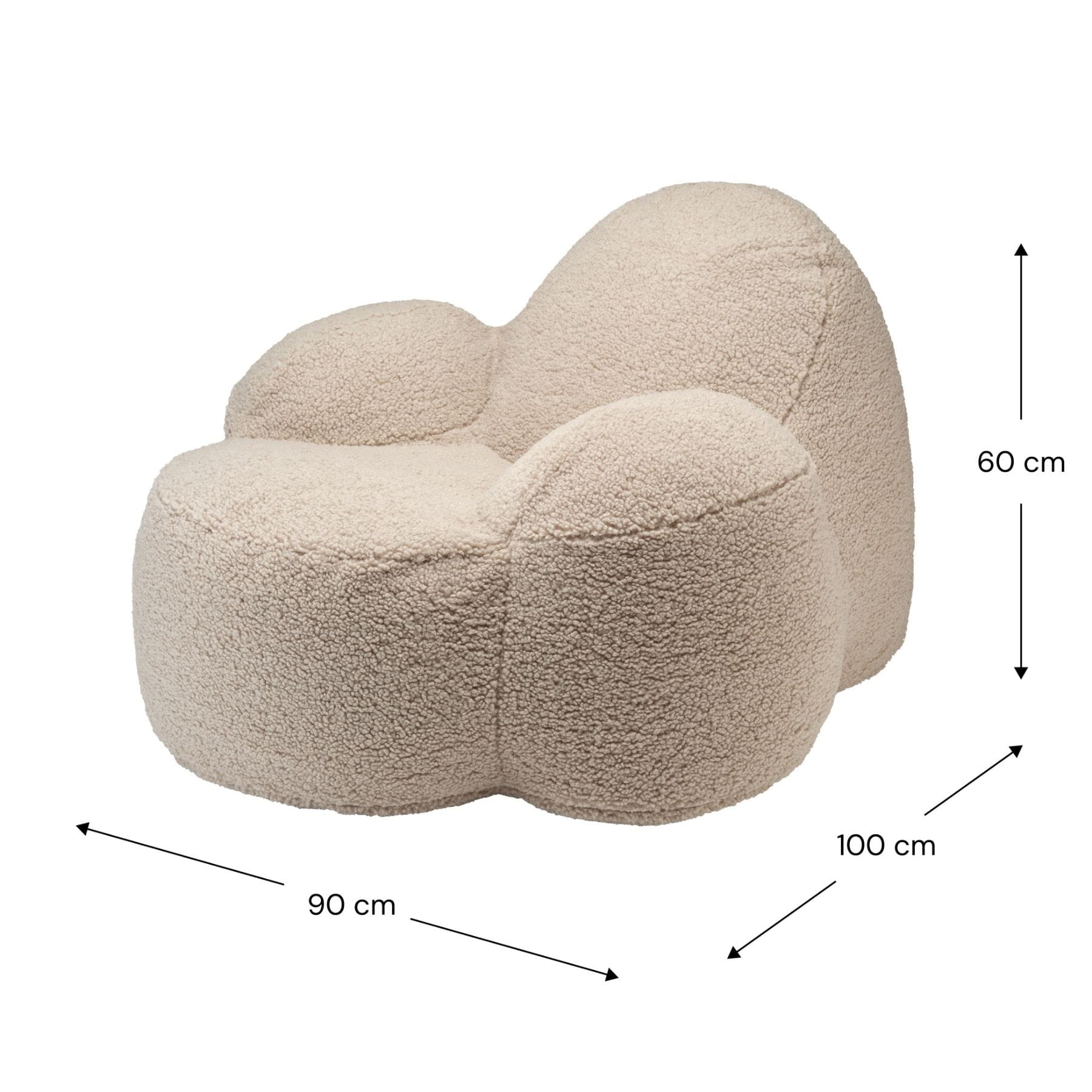 wigiwama Momo Chair - Loungesessel für Teenager | OEKO-TEX, handgefertigt in der EU