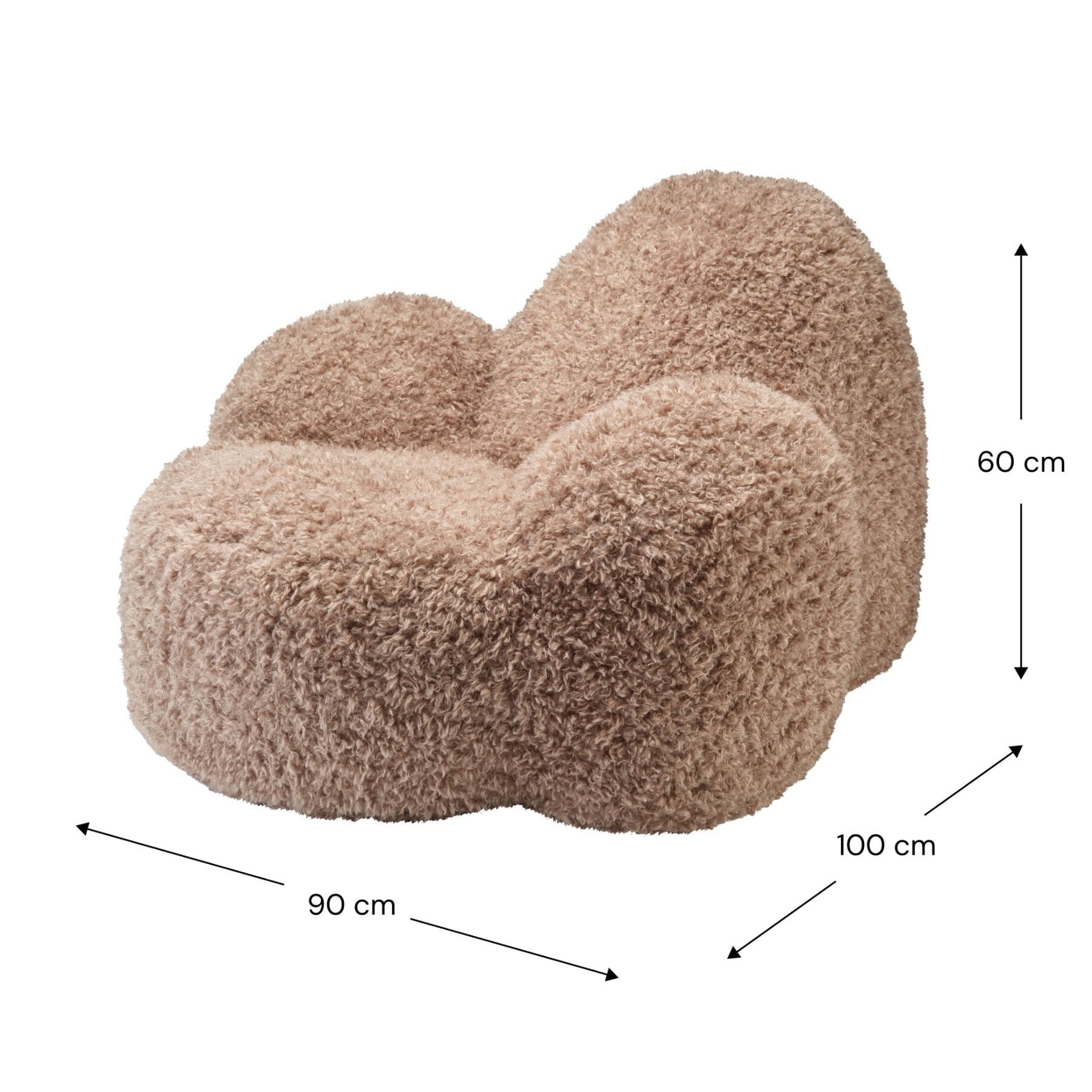 wigiwama Momo Chair - Loungesessel für Teenager | OEKO-TEX, handgefertigt in der EU