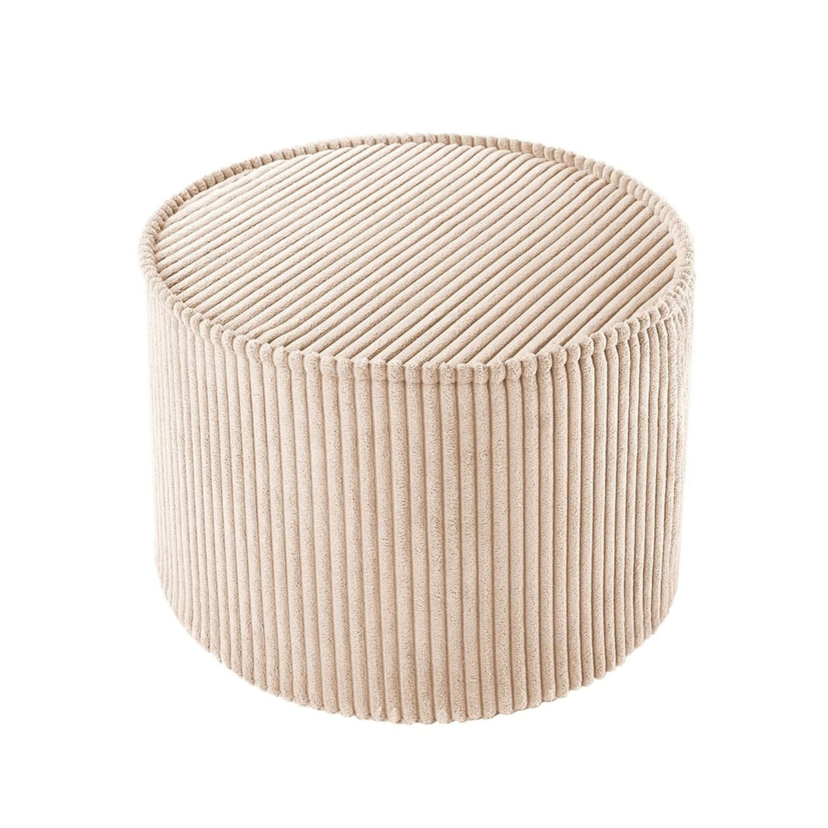 wigiwama Pouffe aus Cord, runder Sitzhocker für Kinder - LeoBabys