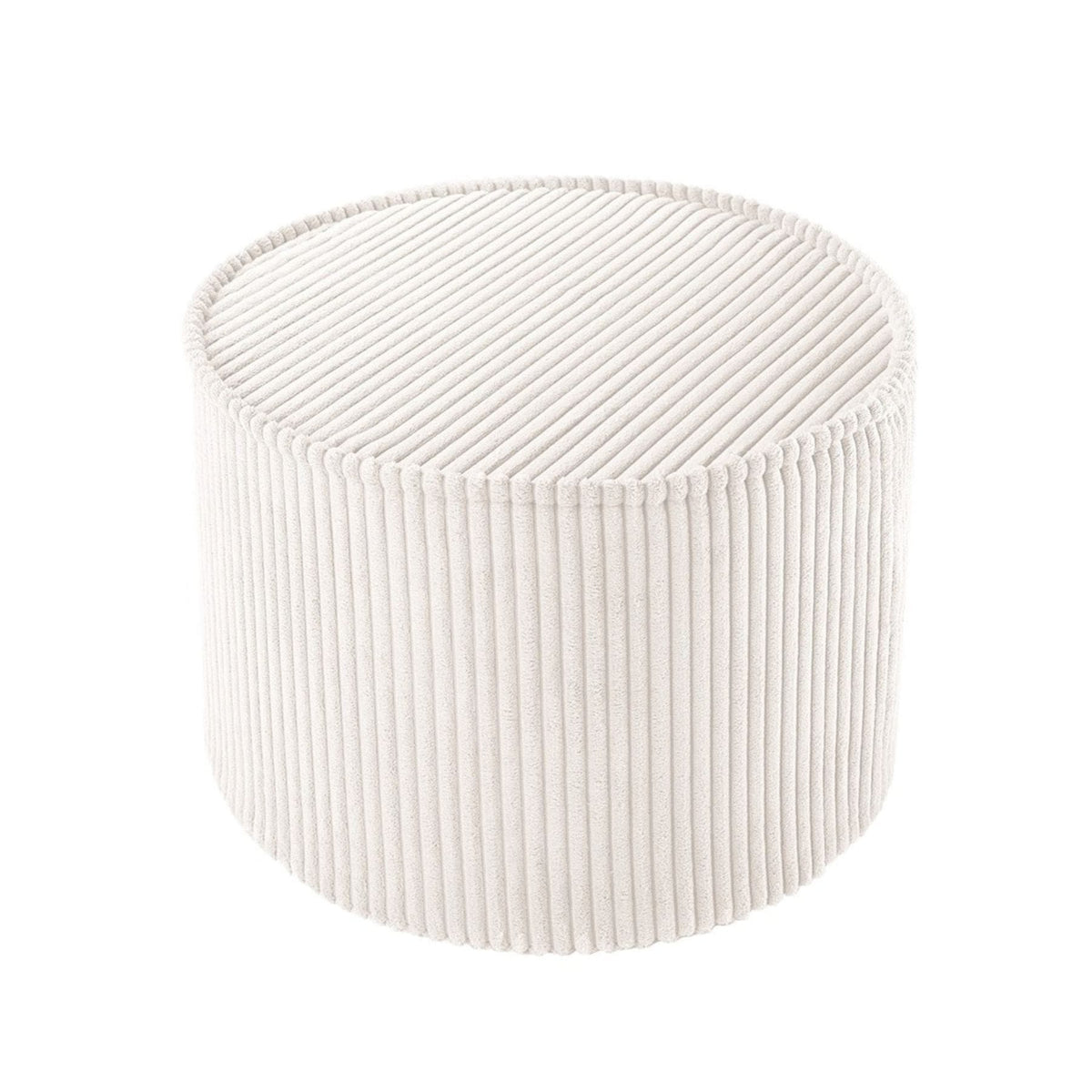 wigiwama Pouffe aus Cord, runder Sitzhocker für Kinder - LeoBabys