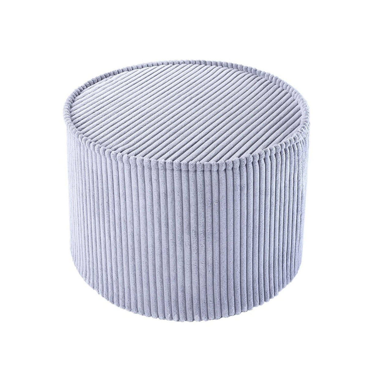 wigiwama Pouffe aus Cord, runder Sitzhocker für Kinder - LeoBabys