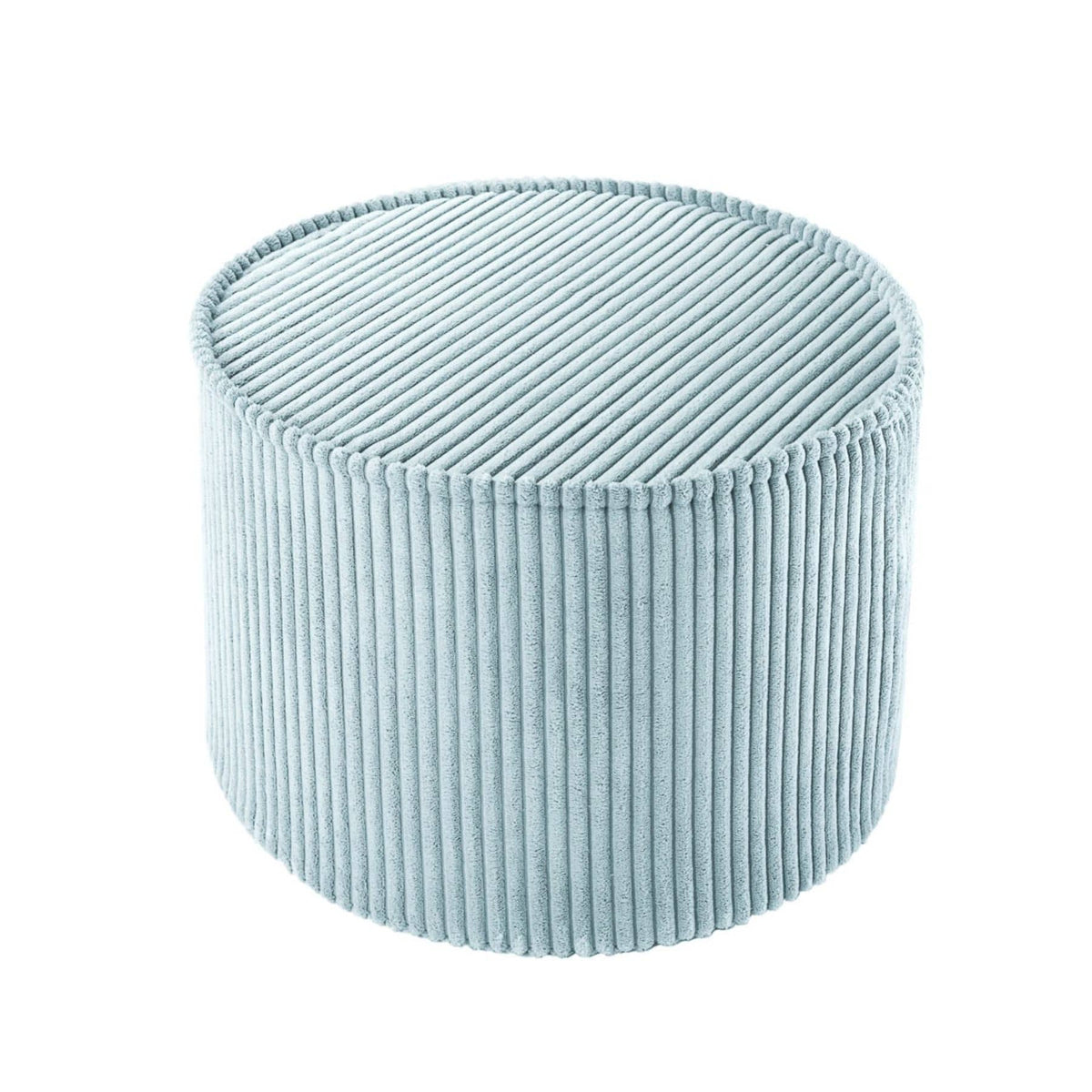 wigiwama Pouffe aus Cord, runder Sitzhocker für Kinder - LeoBabys