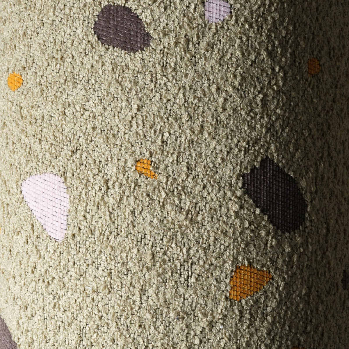 wigiwama Square Ottoman Terrazzo aus Bouclé, Sitzhocker für Kinder - LeoBabys