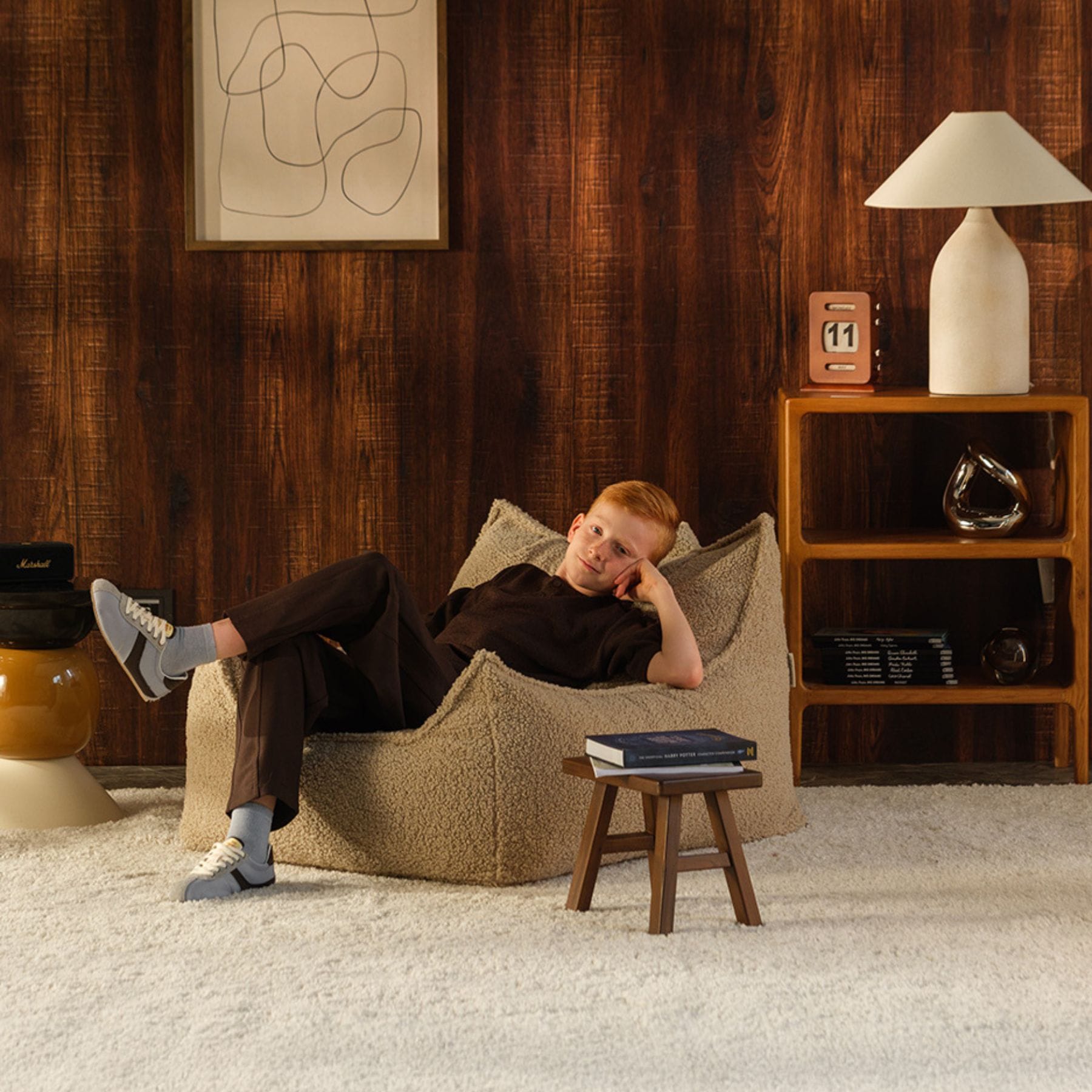 wigiwama Club Chair - Sessel für Teenager | Cord & Teddy, handgefertigt in der EU