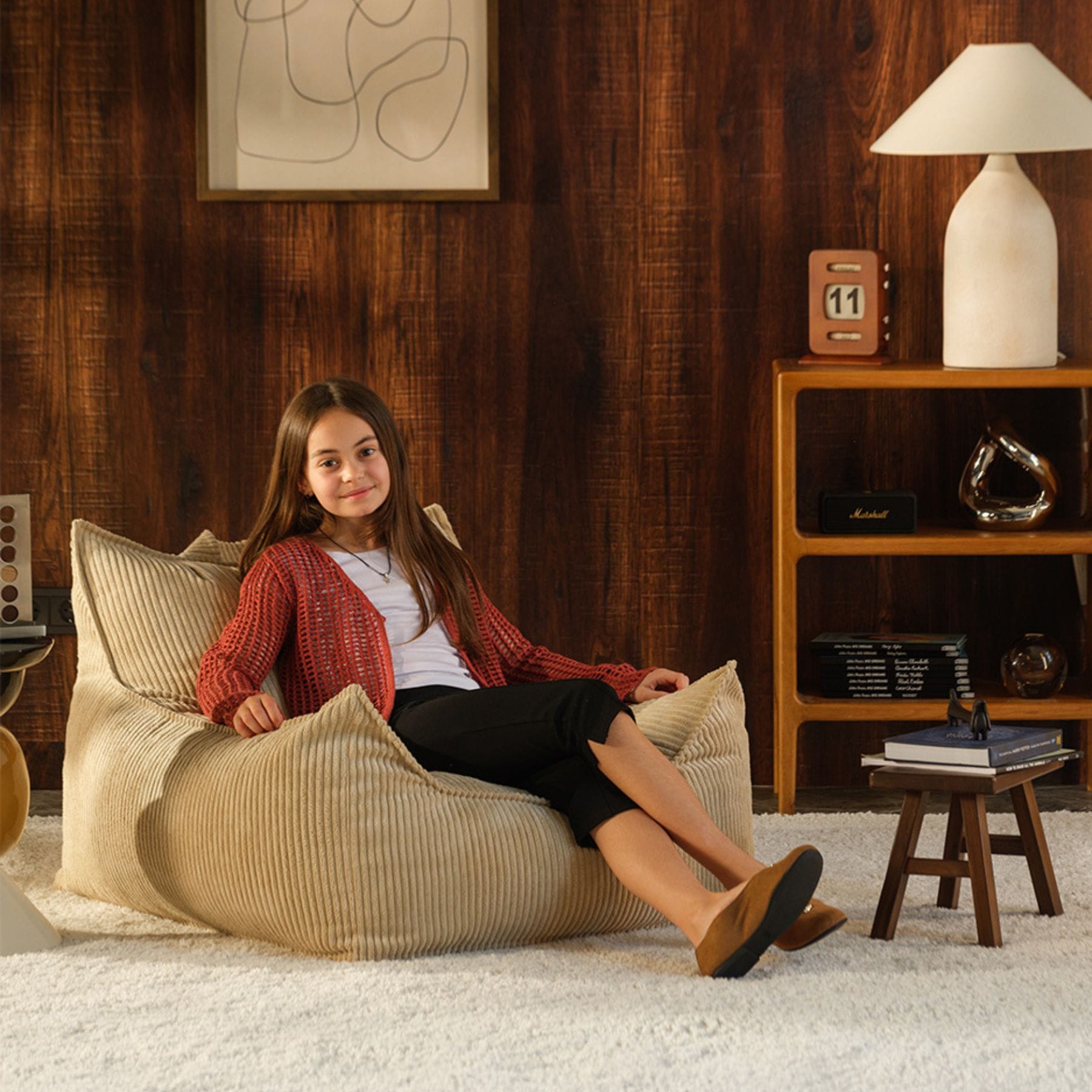 wigiwama Club Chair - Sessel für Teenager | Cord & Teddy, handgefertigt in der EU