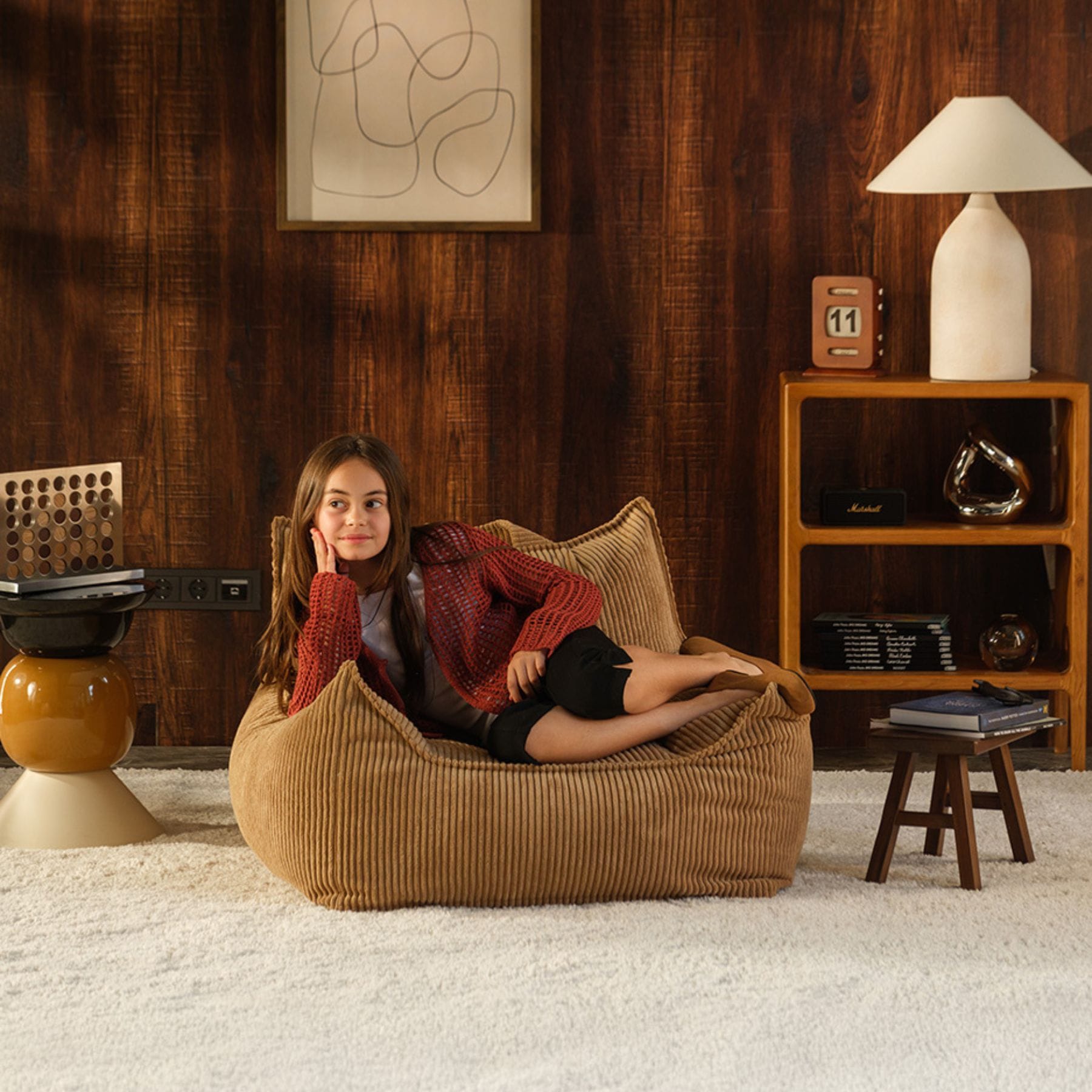 wigiwama Club Chair - Sessel für Teenager | Cord & Teddy, handgefertigt in der EU
