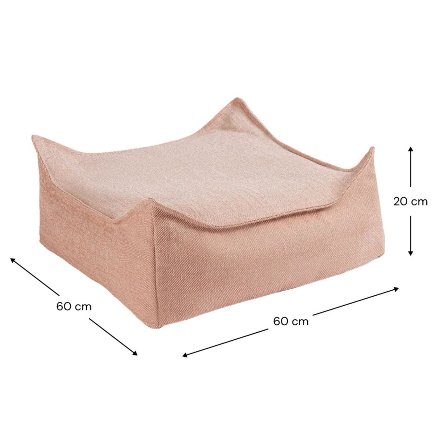 wigiwama Outdoor Ottoman - Sitzkissen & Hocker für Kinder | 6 Farben