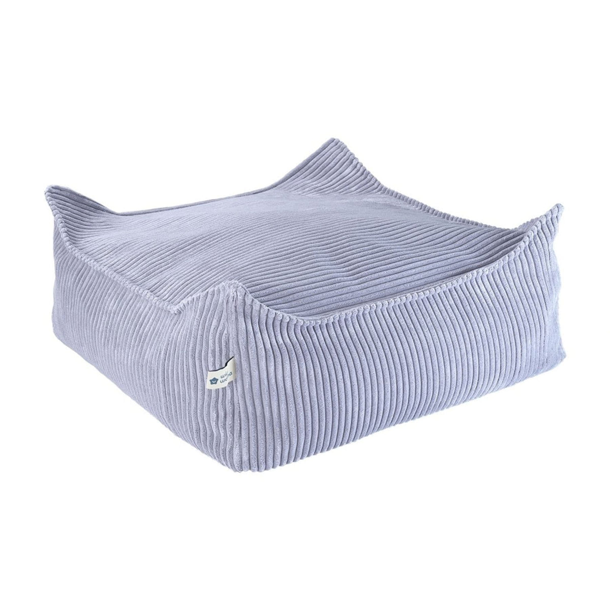 Sitzsäcke wigiwama Square Ottoman aus Cord, Sitzhocker für Kinder